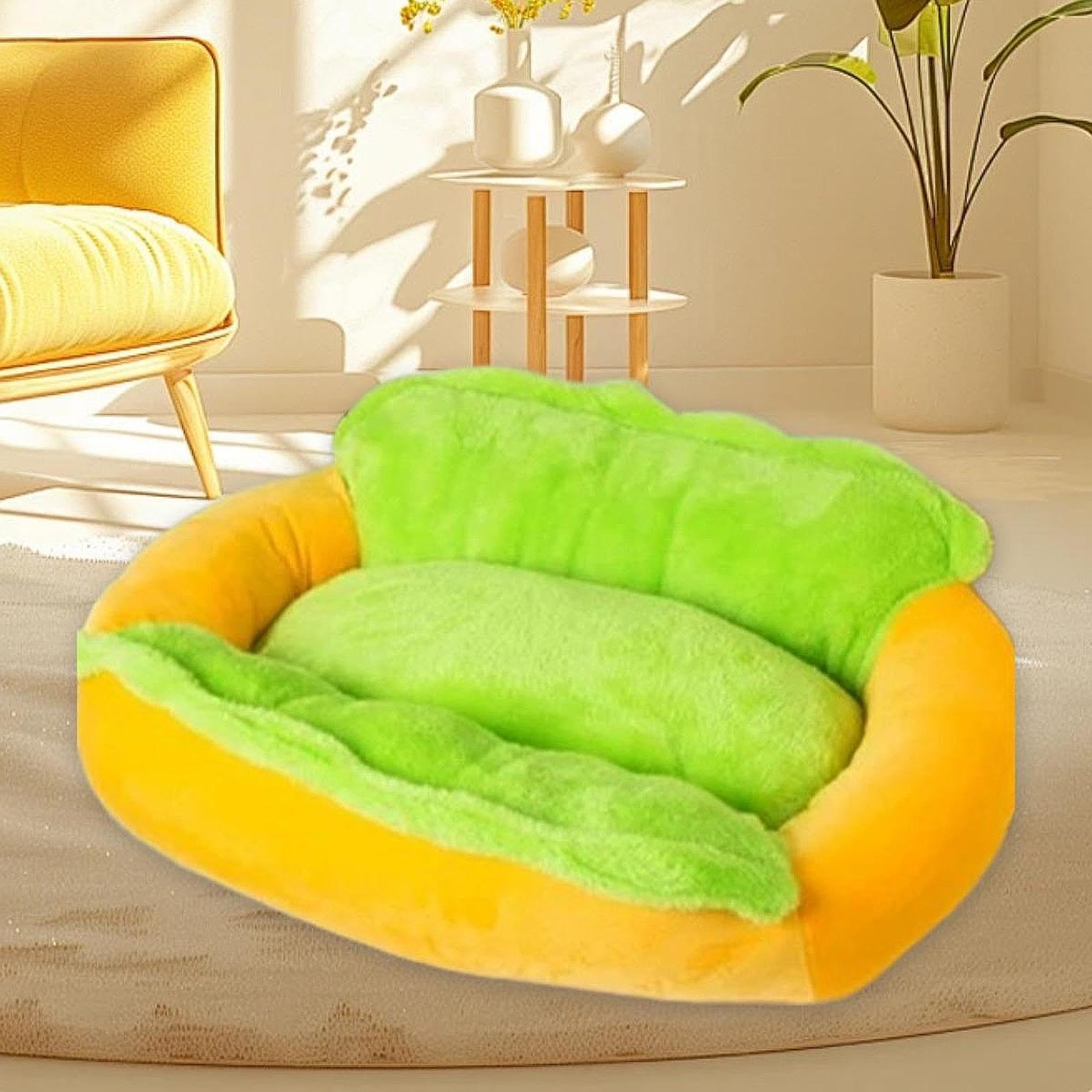 Cama para Perros Hot Dog, Cama Suave para Mascotas, fácil, acogedora y única para Perros pequeños, Cachorros y Gatos, y