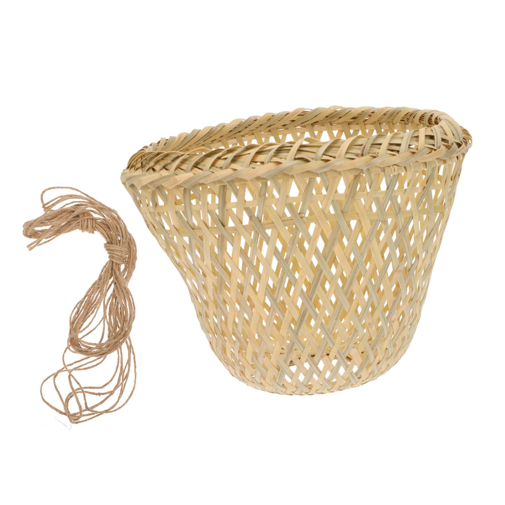 ARTIBETTER Handmade Bamboo Lampshade Lattice Ceiling Light Shade Vintage Decorative for Chandelier Wall Lamp Floor Lamp