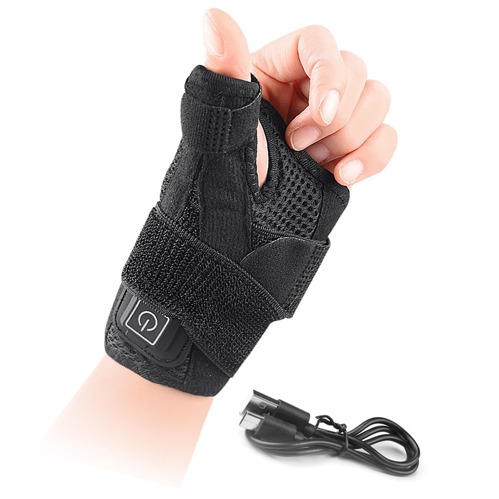Muñequera térmica para muñeca con calefacción por USB, práctica muñequera térmica para trabajadores de oficina