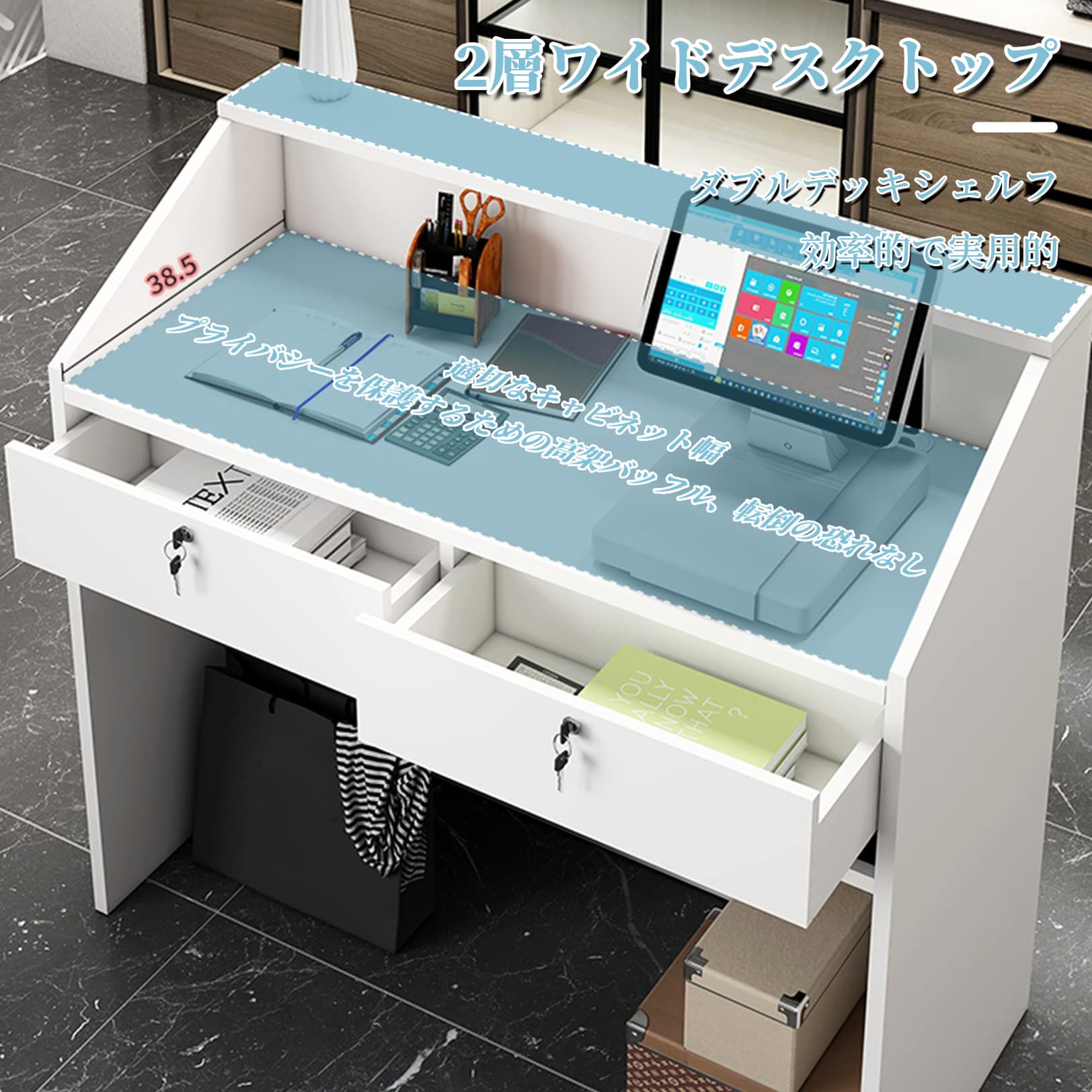 Amazon.co.jp: レジカウンター レジ係カウンタースモールカウンター