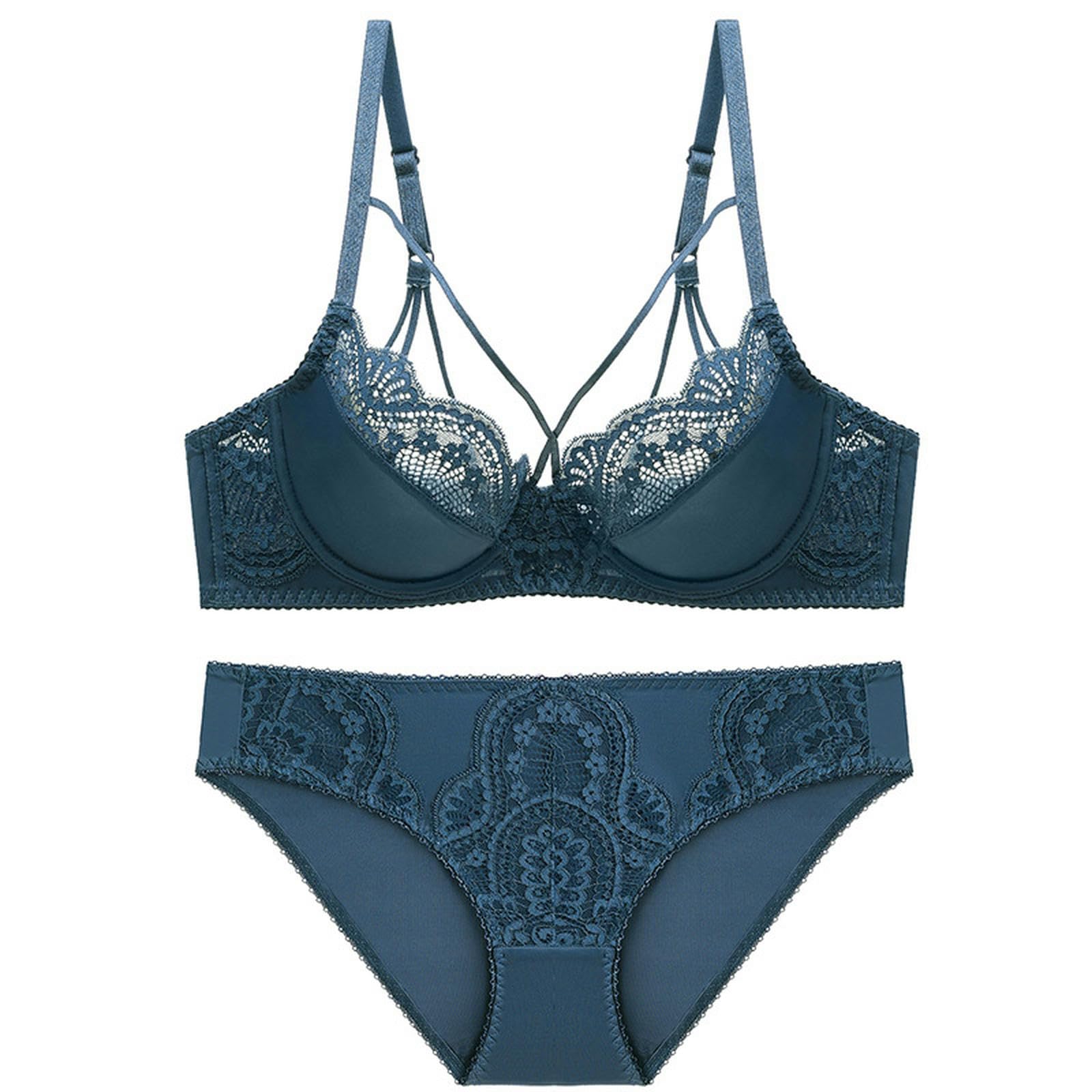 Biancheria Intima Donna Reggiseni Sexy per Donne in Lingerie Body Set Applique in Pizzo Sottoposto A Reggiseno E Lingerie Set con Anello in Acciaio-bianco-32 70b