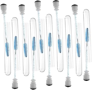 10pcs cepillo de pestañas tubo portátil maqui...