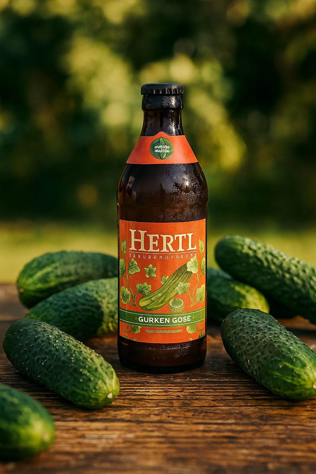 Hertl Gurken Gose - Limitierte Edition, fränkisches Sauerbier mit Gurke, Koriander & Salz, erfrischend und leicht | 12er Set | 4% Alkohol | Braumanufaktur Hertl