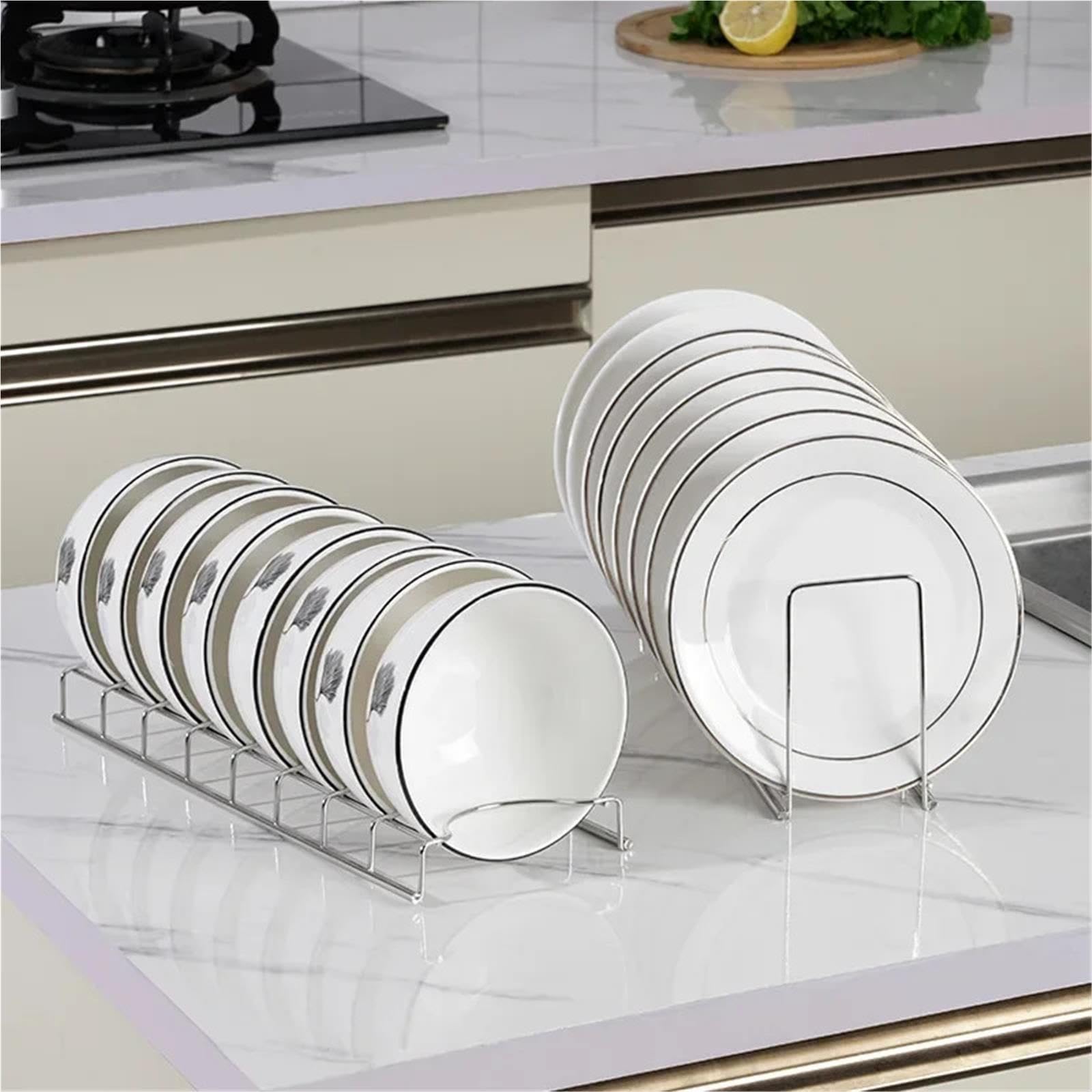 Escurreplatos Soporte de Cocina con Estante 7 Ranuras