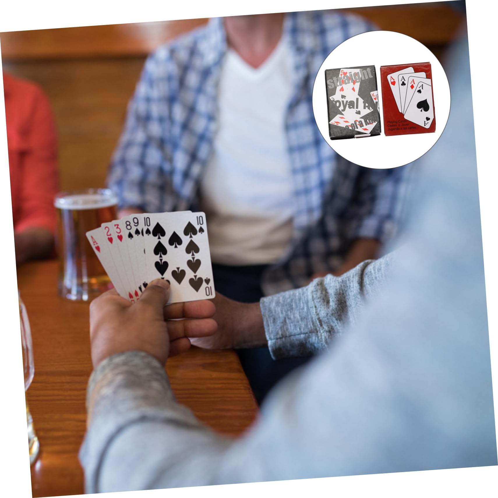 Mini Carte Da Gioco Carte Da Poker Gioco Poker Materiale Spesso Resistente All Usura Flessibile Divertimento Familiare Regalo Per