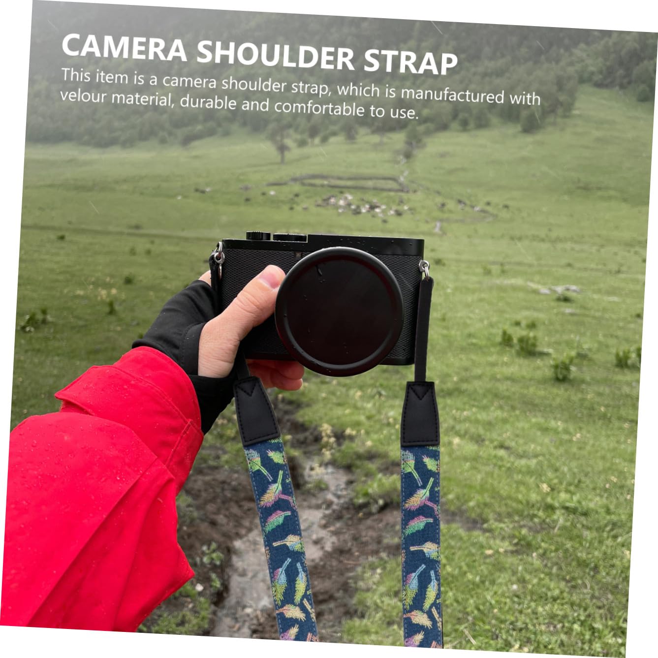 Lurrose Cinturino per Fotocamera con Spallacci Regolabili Tracolla per Professionisti e Amatoriali Comfort Elegante Adatto per Uso e Eventi Fotografici
