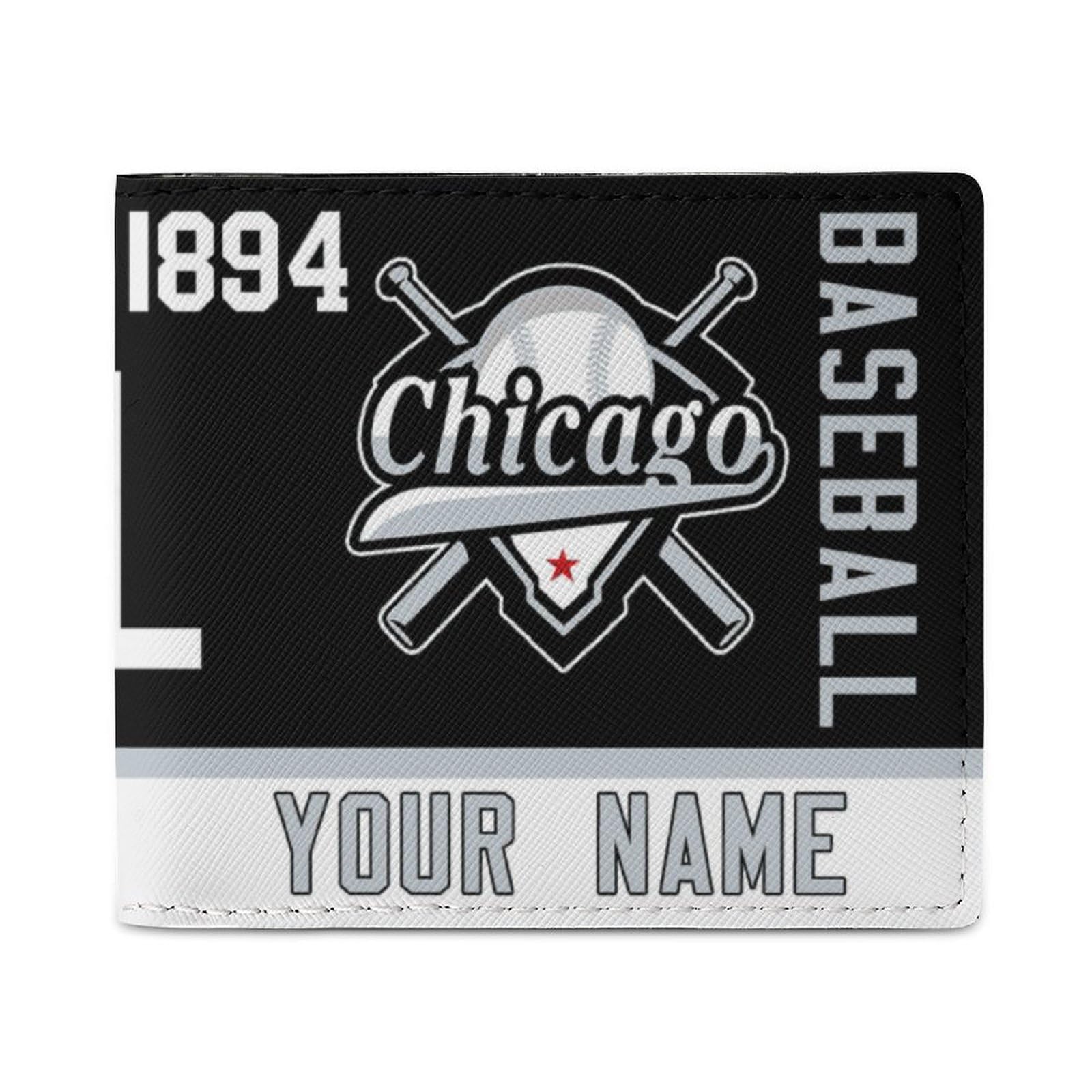 generic Chicago Custom Personalized Wallet,Chicago Sport Style Purse,Exquisite Appearance,Nice Gift For Sports Fans.