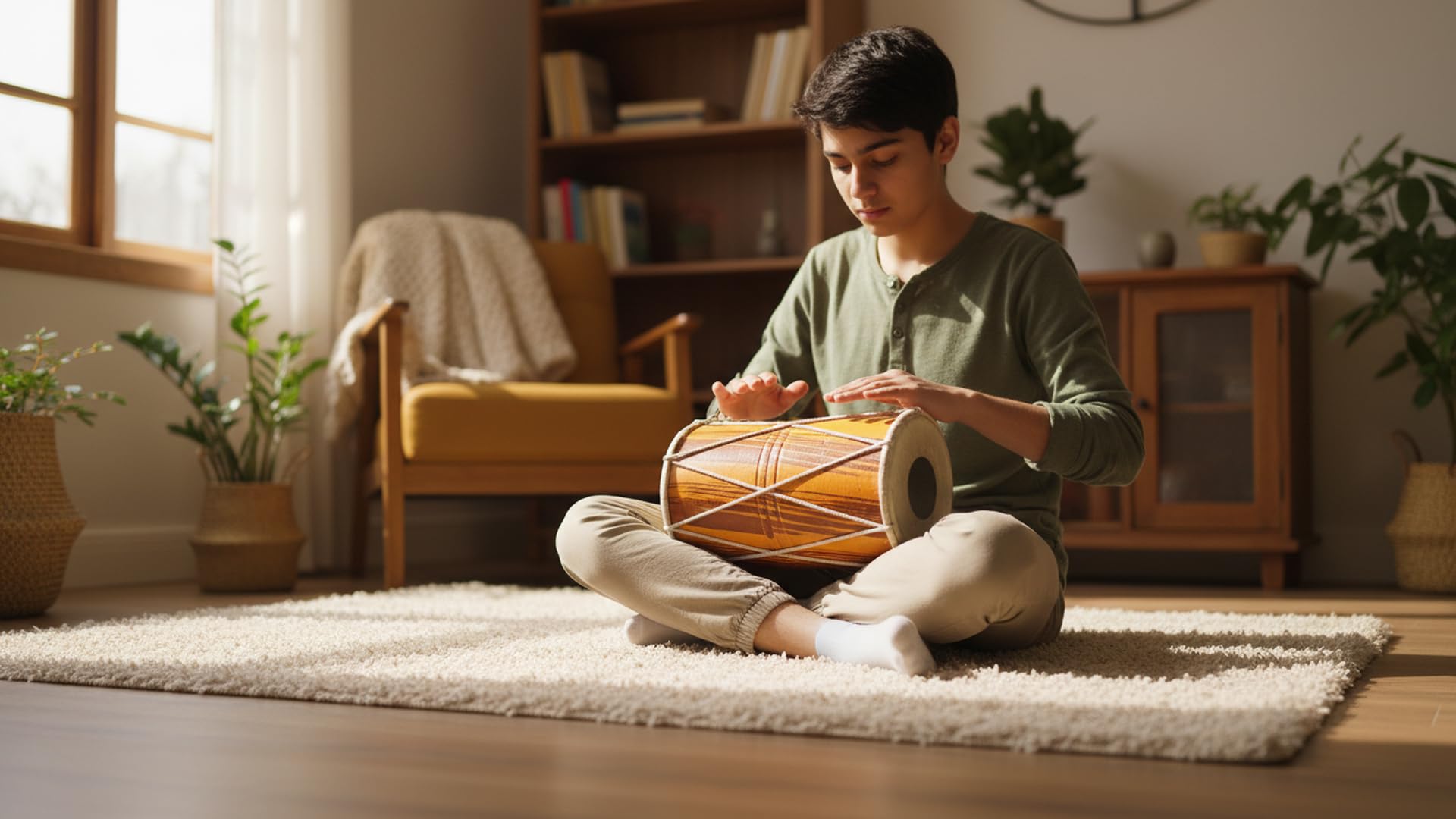 Fatto a mano in legno e pelle classica indiana Folk Tabla Drum Set batteria a percussione a mano Strumenti musicali del mondo Punjabi Dhol Dholak Dholki Divertimento per adulti Compleanno