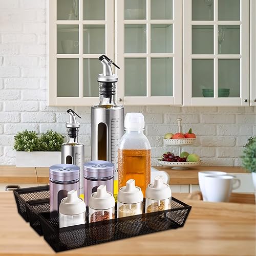 Miniatura 6 de Barelove Organizador de cajones de cubiertos para cajones de cocina, 6 piezas, soporte de utensilios de malla, bandeja de almacenamiento de