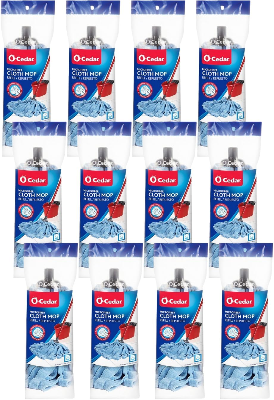 O-Cedar Microfiber Cloth Mop Refill (Pack - 12) Pack -12