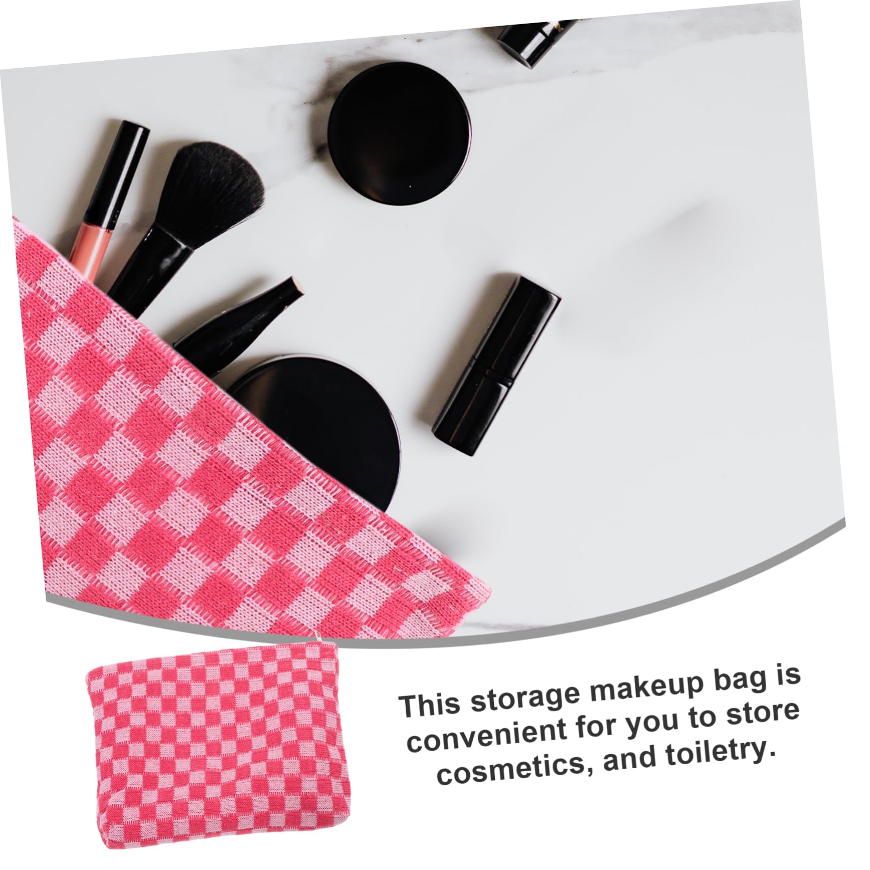 PACKOVE 3pezzi Borsa Da Viaggio Per Trucco Maglia Pochette Cosmetici Portatile Con Chiusura Zip Design Elegante Per Donne e Ragazze Perfetta Per Uscite e Conservazione Di Cosmetici