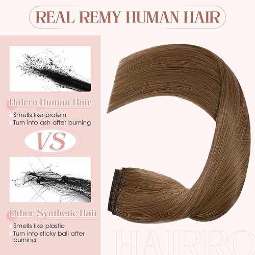 Miniatura 3 de Extensiones de cabello con clip, cabello humano Remy, extensiones de cabello largo lacio de una pieza con 5 clips, con gancho para colgar