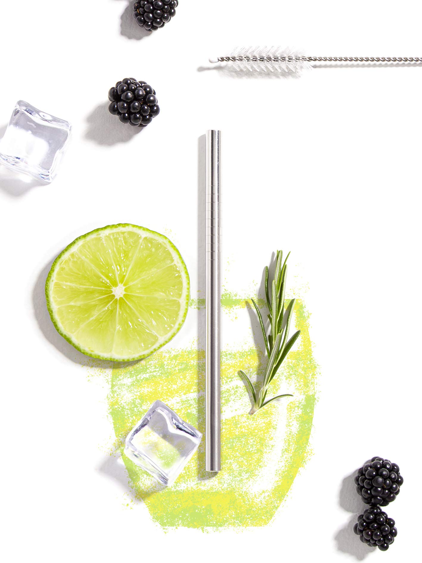 chg EasyDo Straws Straight 18/8 Stainless Steel