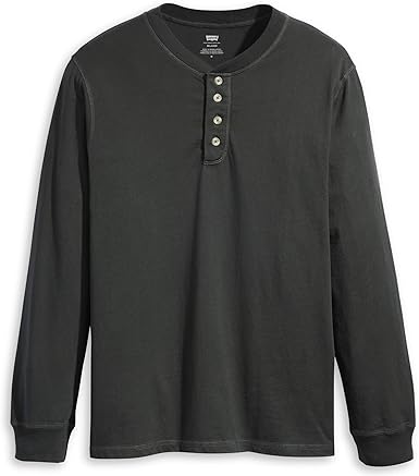 新品　vineyard vines ネイビー ヘンリーネック 長袖Tシャツ S ヘビーウェイトワッフルヘンリーネック長袖Tシャツ【大きい
