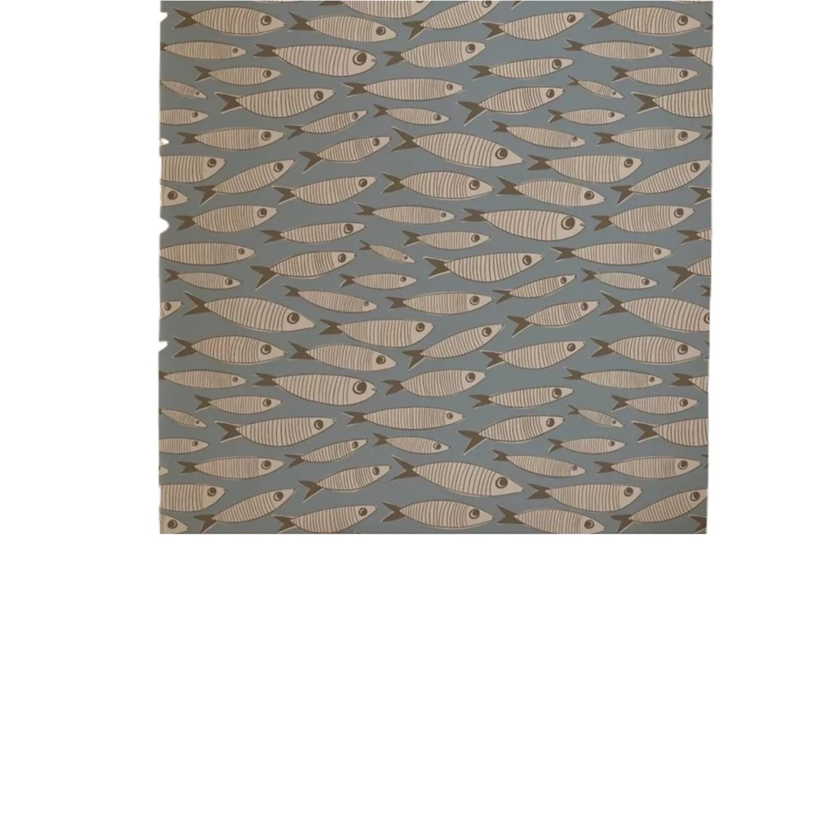 Luysgbxr Peel And Stick Fish Wallpaper Muted Vintage Sardines Wallpaper Fish Coastal Bathroom Or Retro Kitchen Wall Mural Peel & Stick(Peel And Stick)