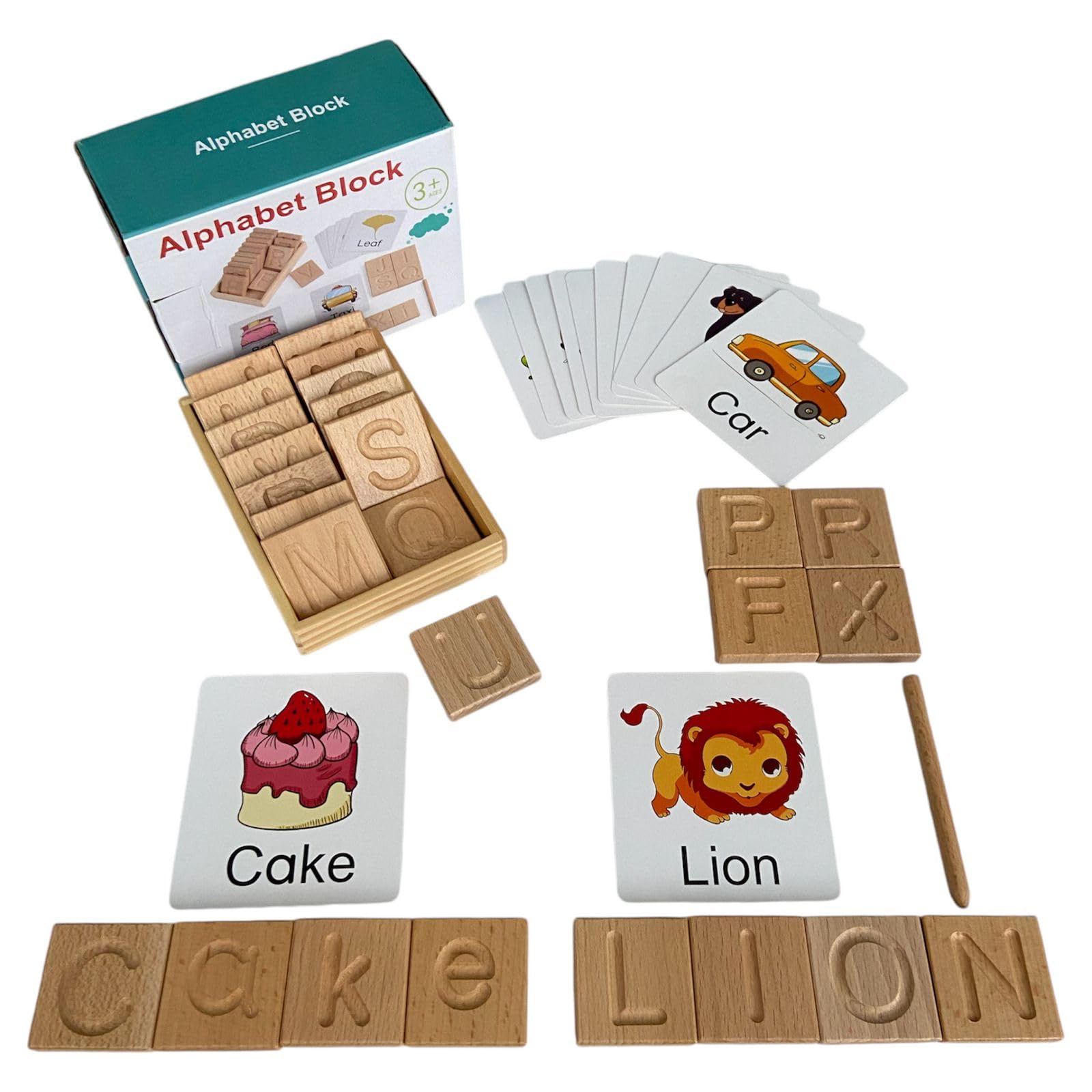 Montessori Toys - Letter Tracing for Kids Ages 3-5 - Montessori Alphabet Letters - Letter Tracing - Preschool Learning Activities - Alphabet Arc Letters - ABC Flashcards - Flashcards for Toddlers