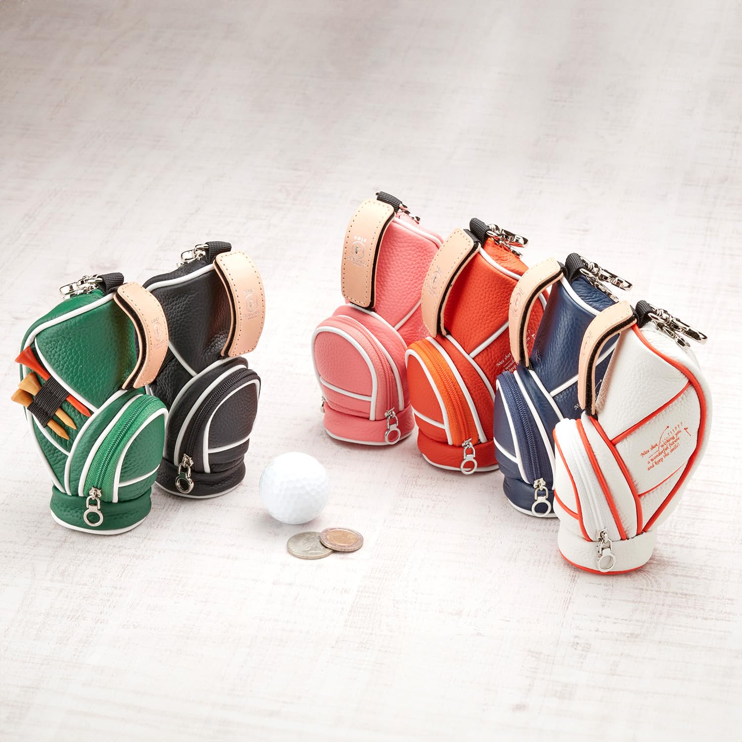 Amazon.co.jp: アトリエ・ヒロ キャディバッグ型 ゴルフボールケース