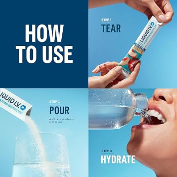 Liquid I.V. Sugar Free Hydration Electrolytes, Lemon Lime, 42 Count | Scientifically Formulated | Clinically Proven Hydration | Zero Sugar | No Artificial Sweeteners | Non-GMO | Powder Drink Mix