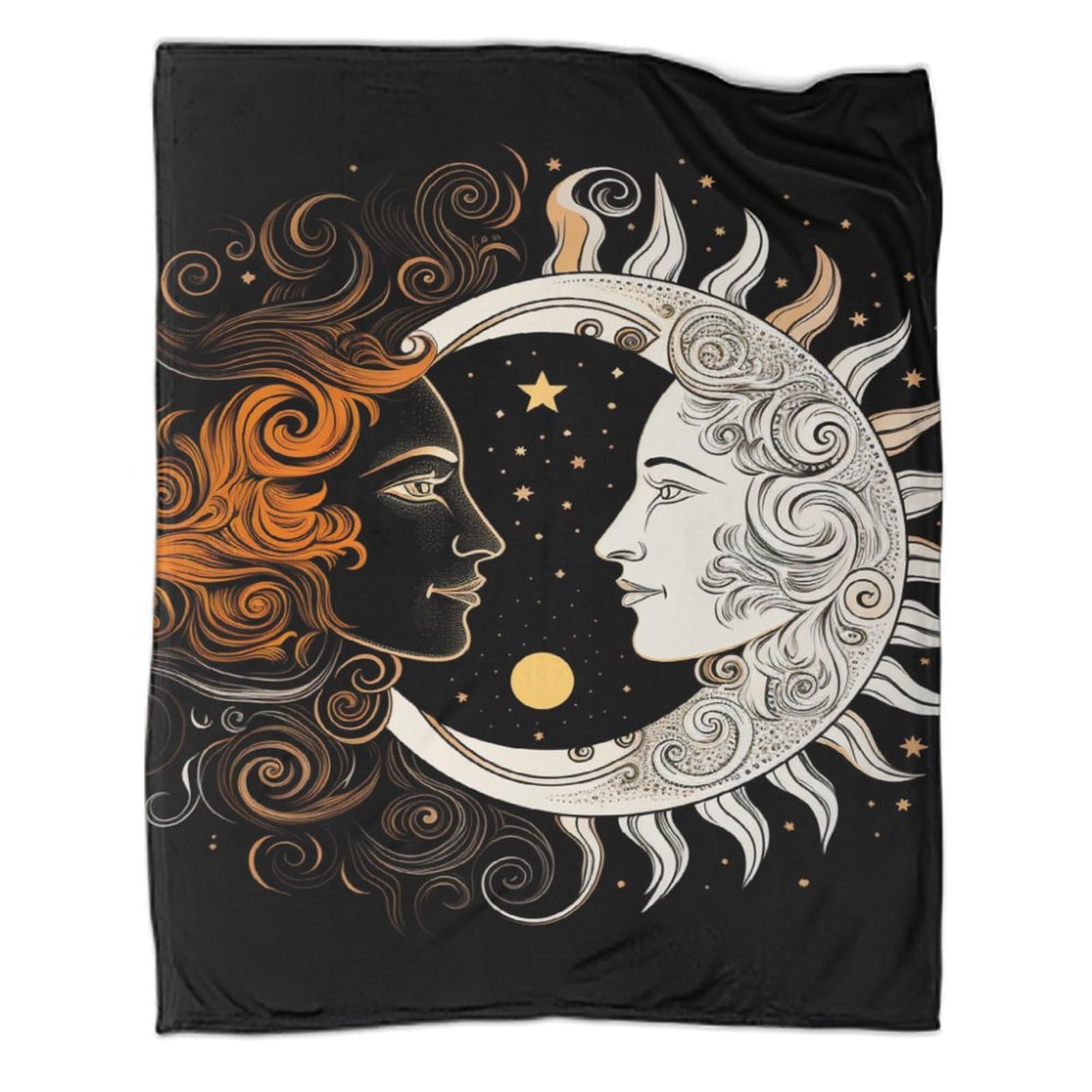 Couverture de voyage lune et soleil, une idée cadeau douce pour garçons et filles