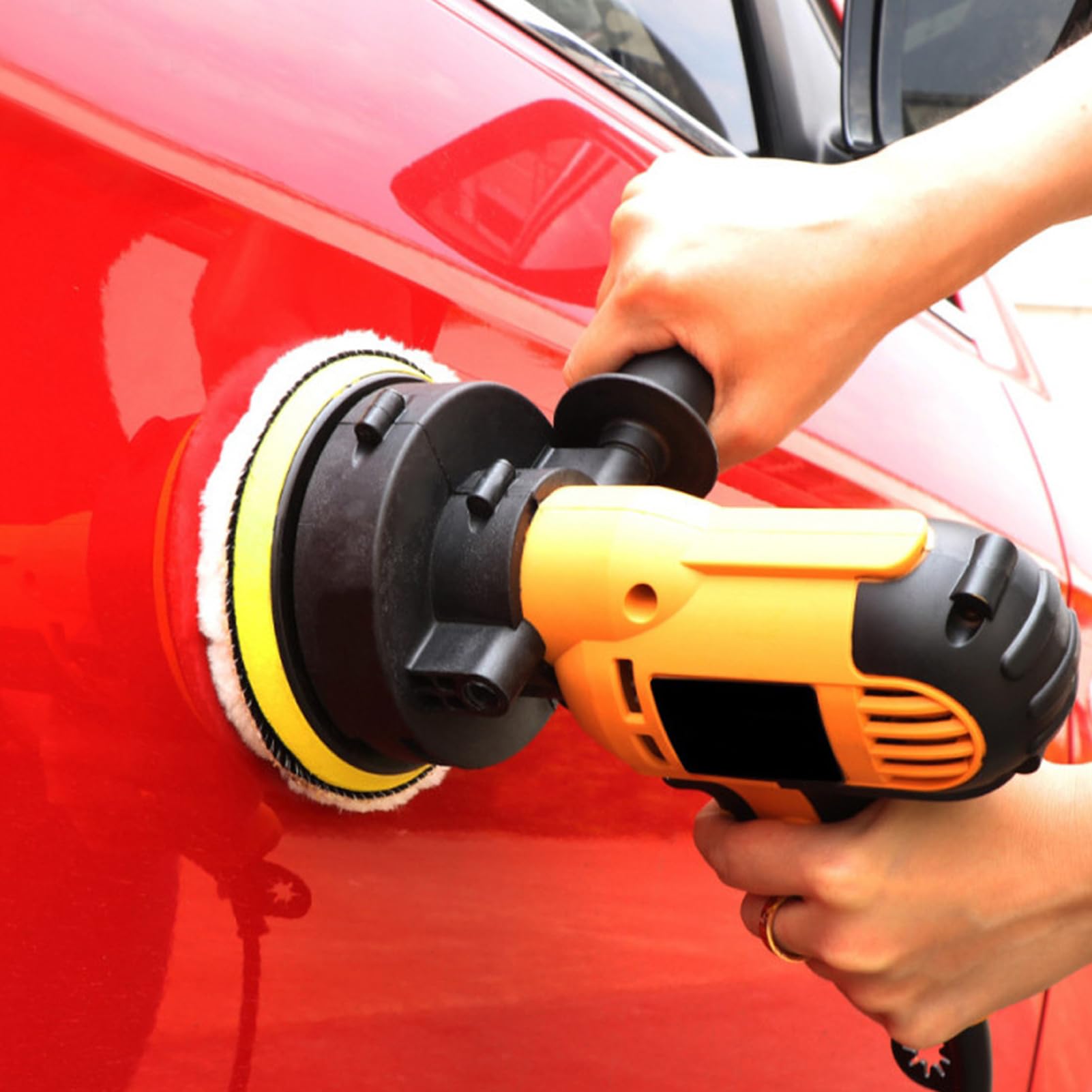 Pulidor de Automóviles, Encerador Eléctrico, Piso de Baldosas para el Hogar, Máquina para el Hogar, Equipo de Pulido, Enchufe de la UE 220 V con Auxiliar, Encerado, Reparación
