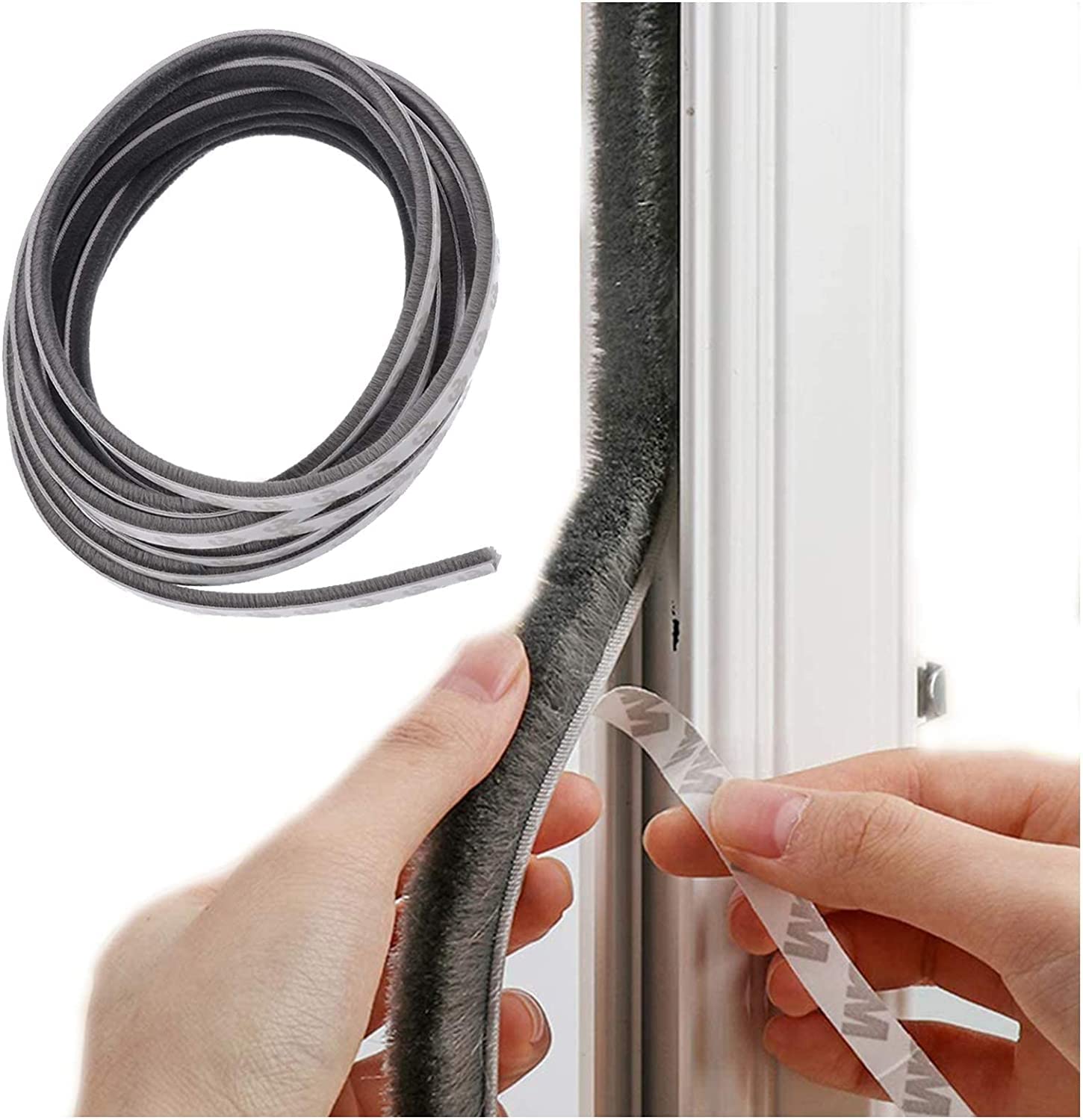 LIVYU LIFE Self Adhesive Seal Strip -5 Meter - 9mm Wide X 5mm Thick - Weatherstrip for Windows and Doors House Sound proofing, Windproof, Dustproof, Stronger Stickness. (Gray - 5 Meter, 9 x 5 MM) (B0B59B8FS5) Amazon Price History, Amazon Price Tracker