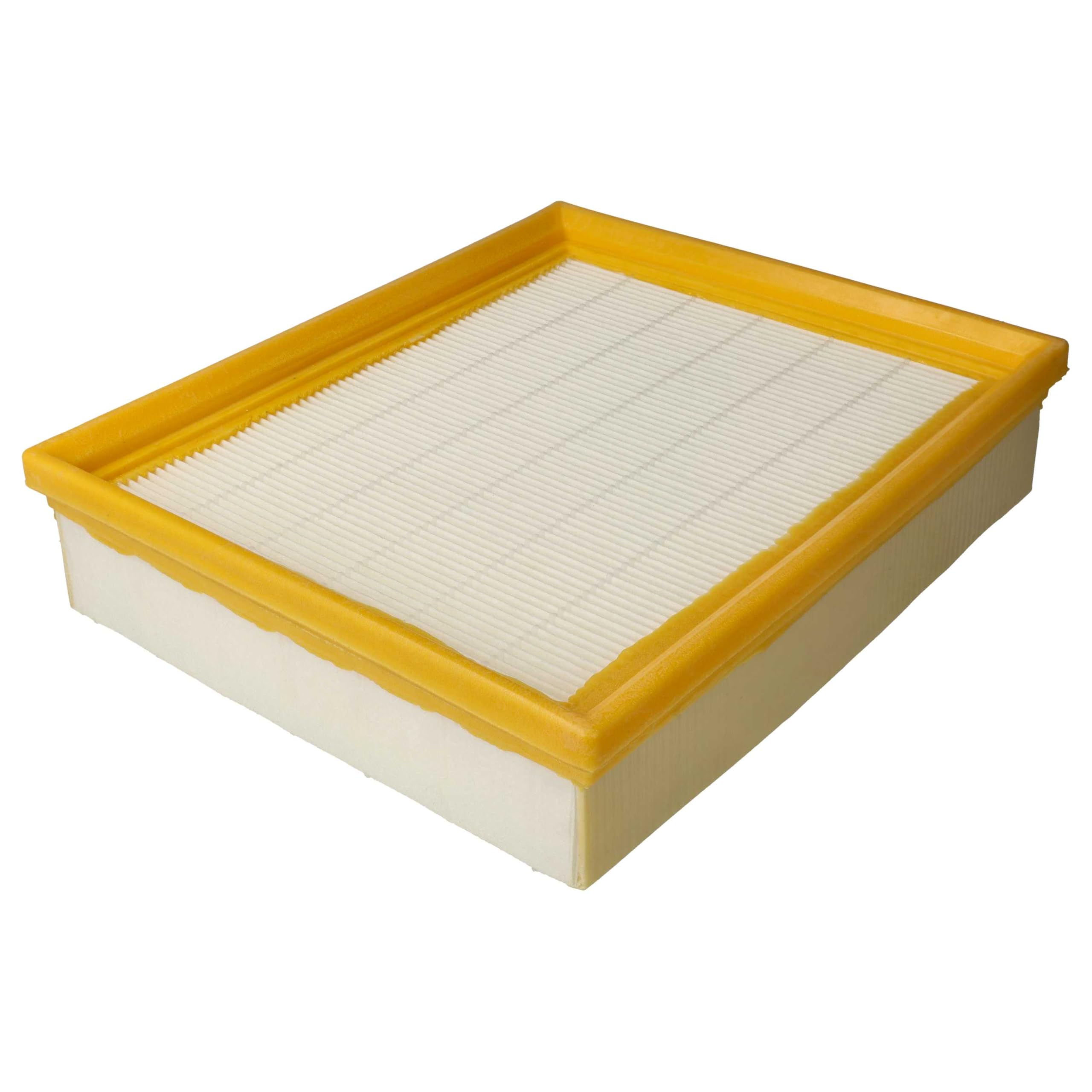 vhbw 3x filtre compatible avec Lidl Parkside PPWD 30 A1 aspirateur - filtre HEPA jaune