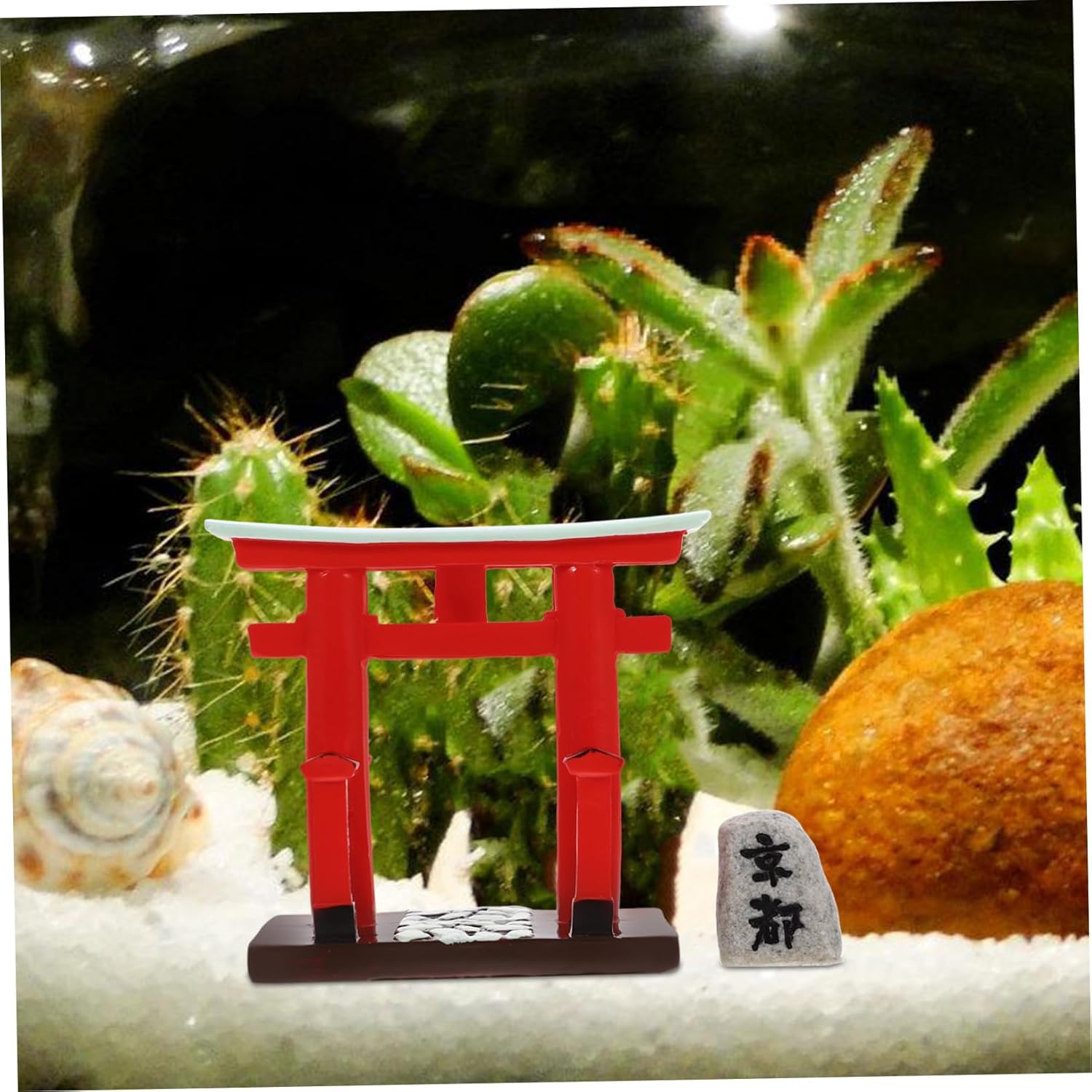 3sets Miniature Gate Model for Garden Japanese Archway Decoration Mini Stone Stele for Bonsai Decoration Landscape and Home Decor