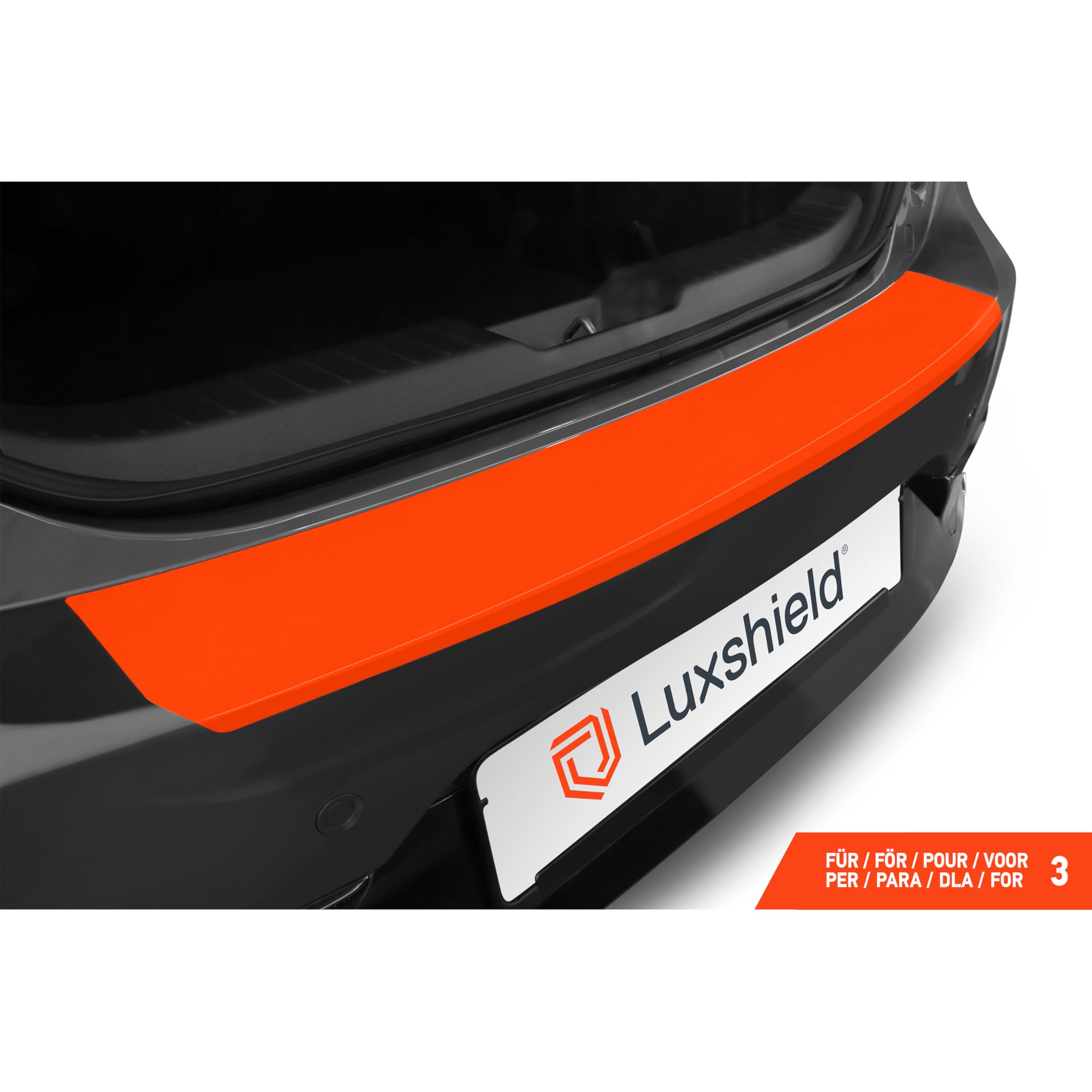 Luxshield Pellicola Protettiva per Bordo di Carico per Mazda 3 5 Porte 4 (IV) BP I 2019-2026 - Protezione Paraurti, antigraffio, per vernice - Trasparente