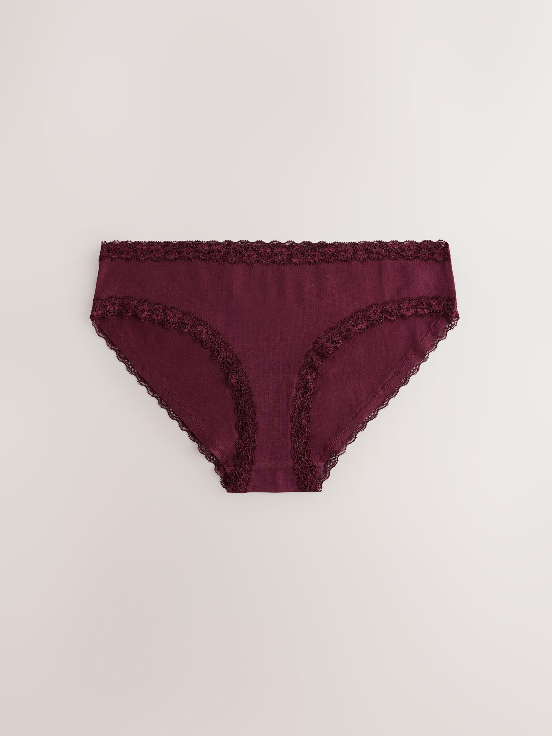 NEXT Damen Baumwoll-Spitzenslips, 7er-Pack, Brazilian