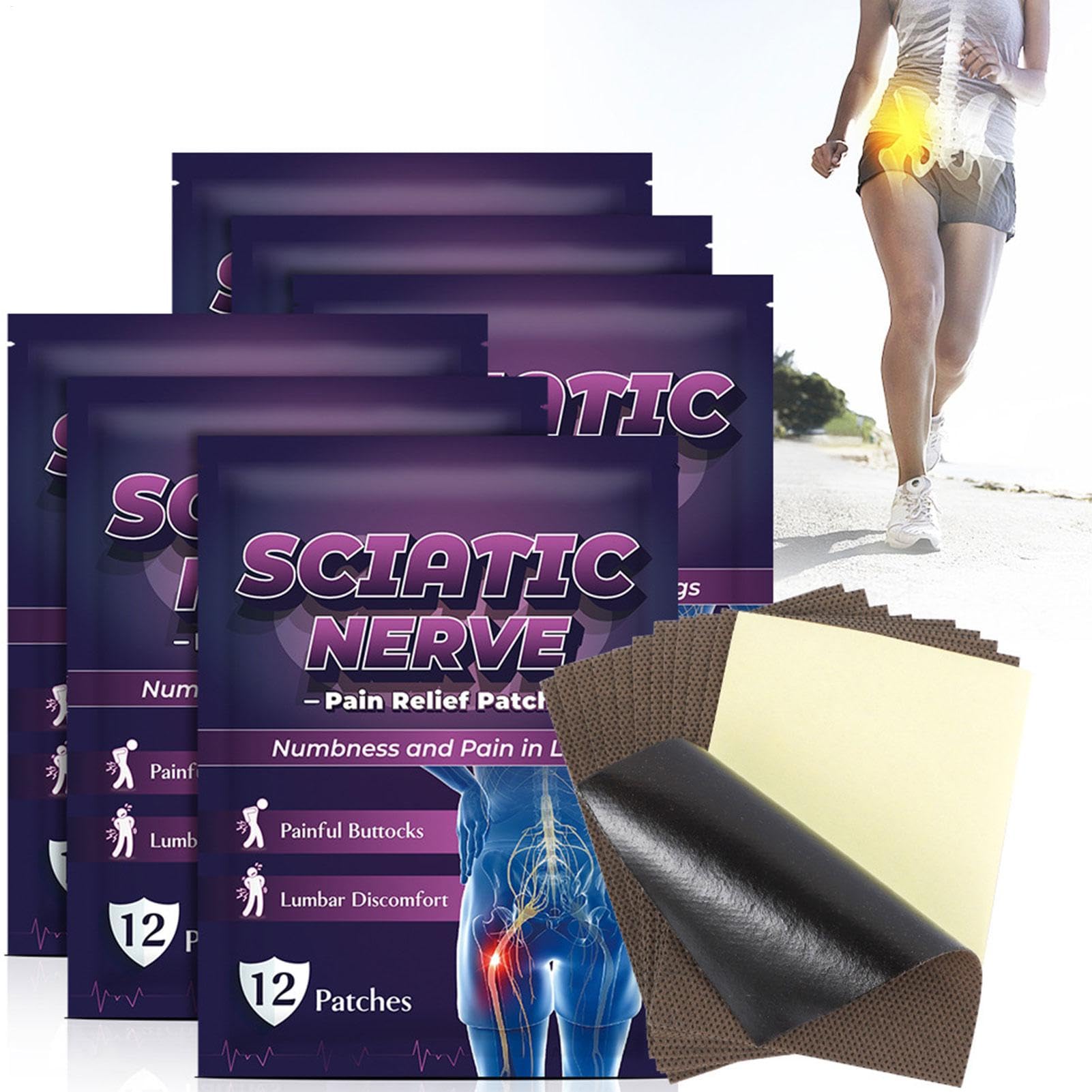 Patch Becken - Plâtre pour les nerfs pelviens, relaxant et nettoyage pour les muscles et les os, Support | Patch de soins pelviens pour nerfs pelviens