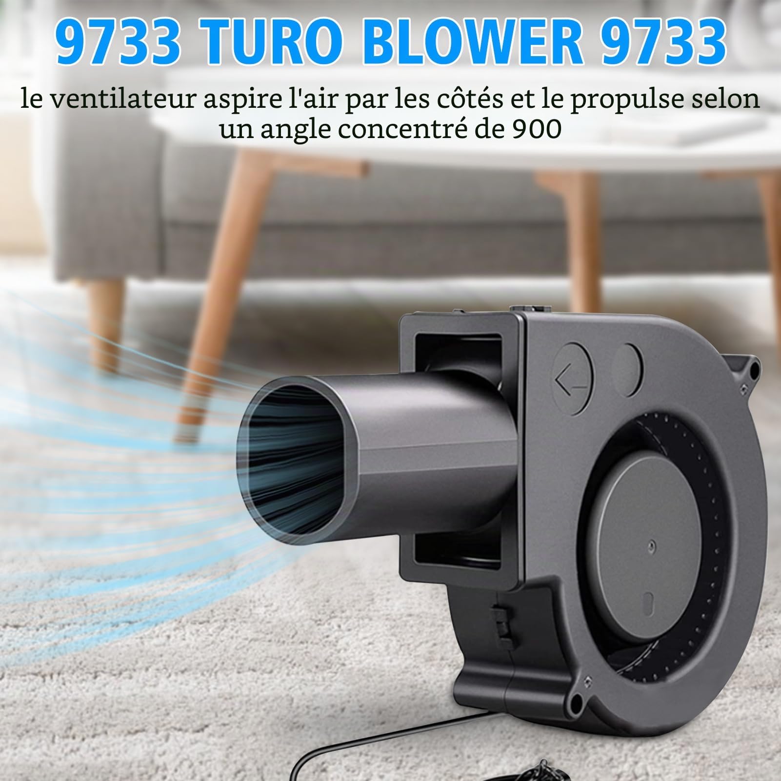 Ventilateur radial 12 V, 220 V, ventilateur de refroidissement avec contrôleur pour électroménagers, ventilateur pour la ventilation, changement de ventilateur, barbecue, cheminée, ventilateur