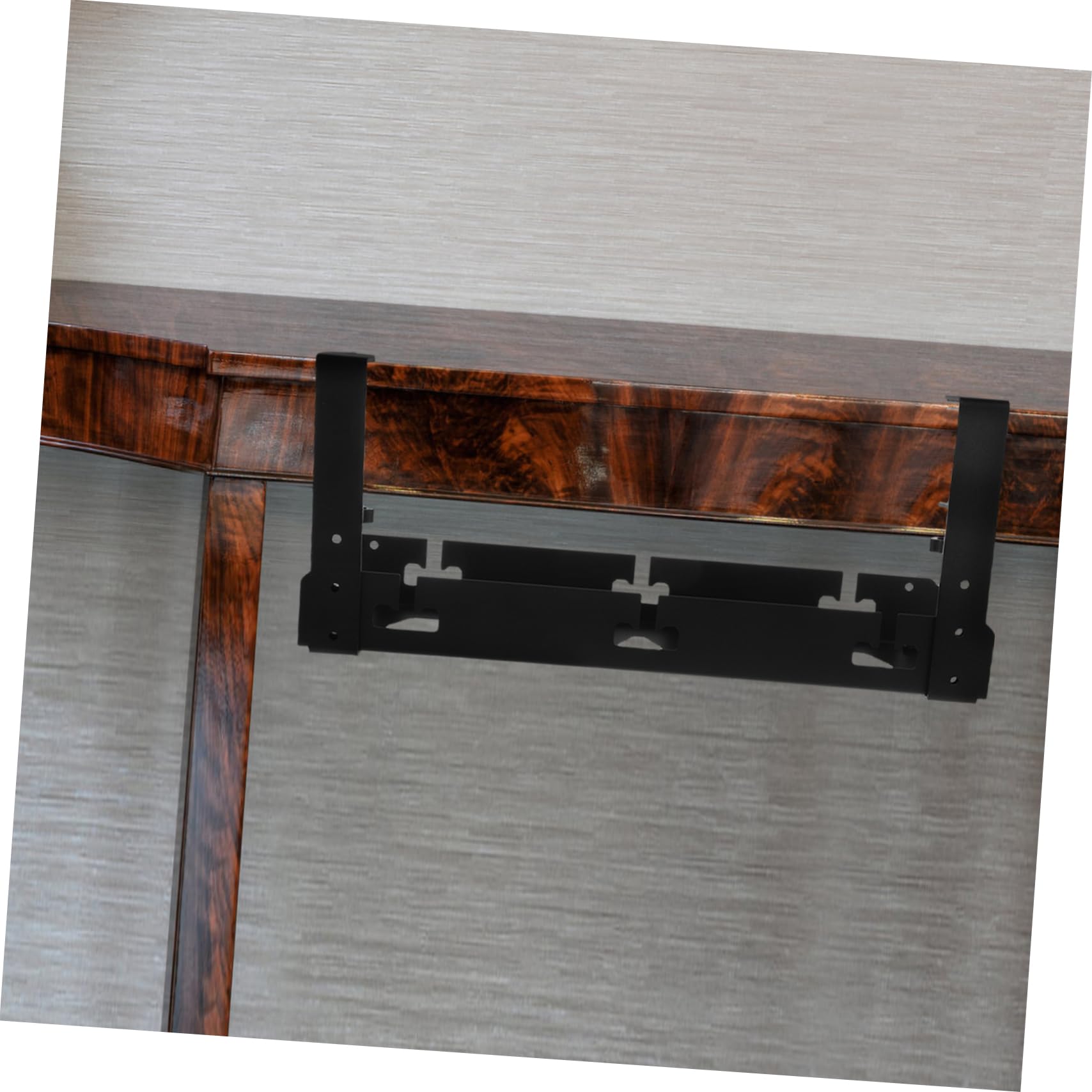 Organizzatore Cavi da Scrivania Sotto Tavolo Nero in Acciaio | Vassoio di Gestione Cavi Sotto Piano, Struttura in Acciaio Laminato a Freddo, Stoccaggio Versatile e Ordinato