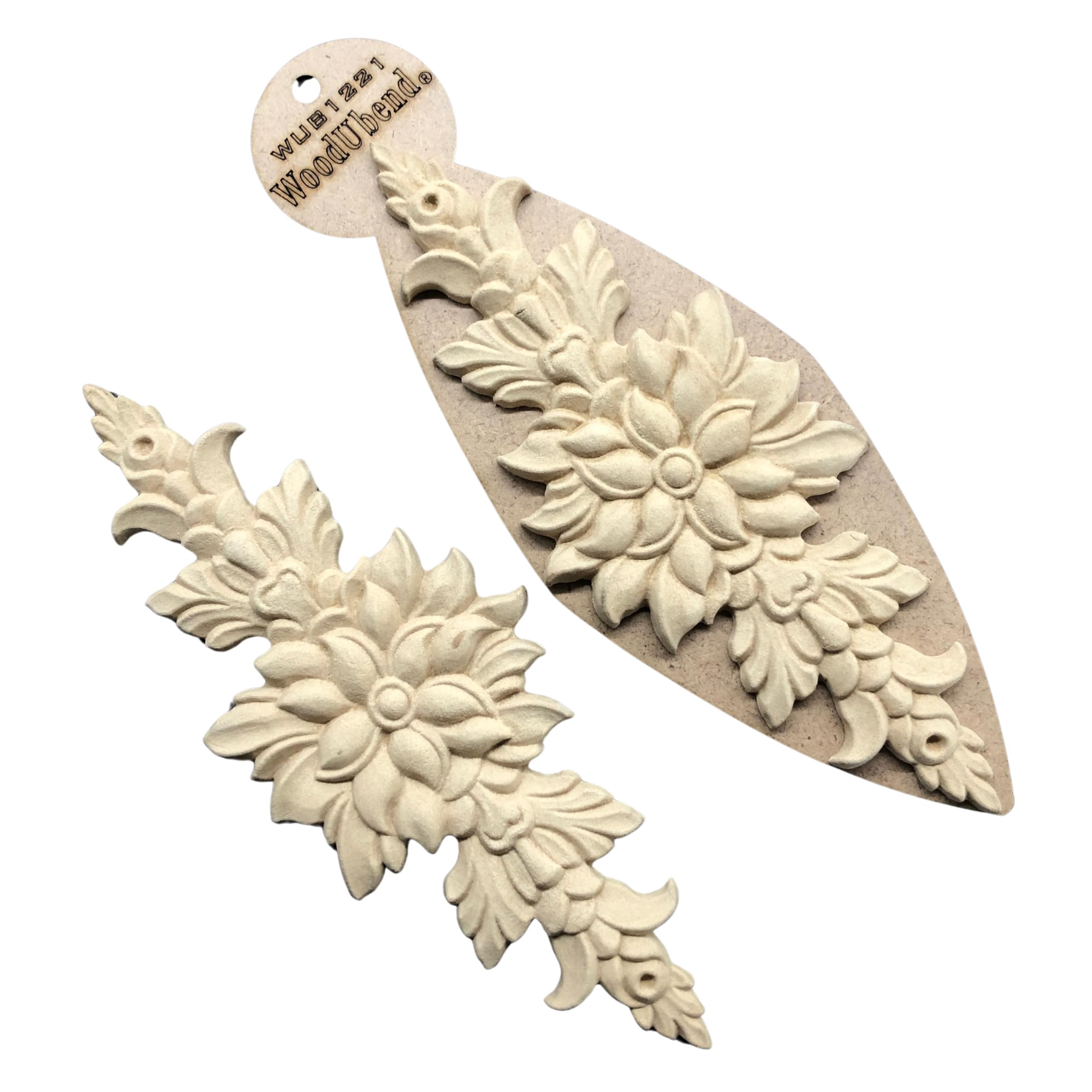 WoodUBend Trim 0118IE.1 - Finiture in legno pieghevoli e flessibili, 100 x 5,2 cm, per fai da te, mobili e decorazioni per la casa, facili da applicare e dipingere, versatili, riutilizzabili e