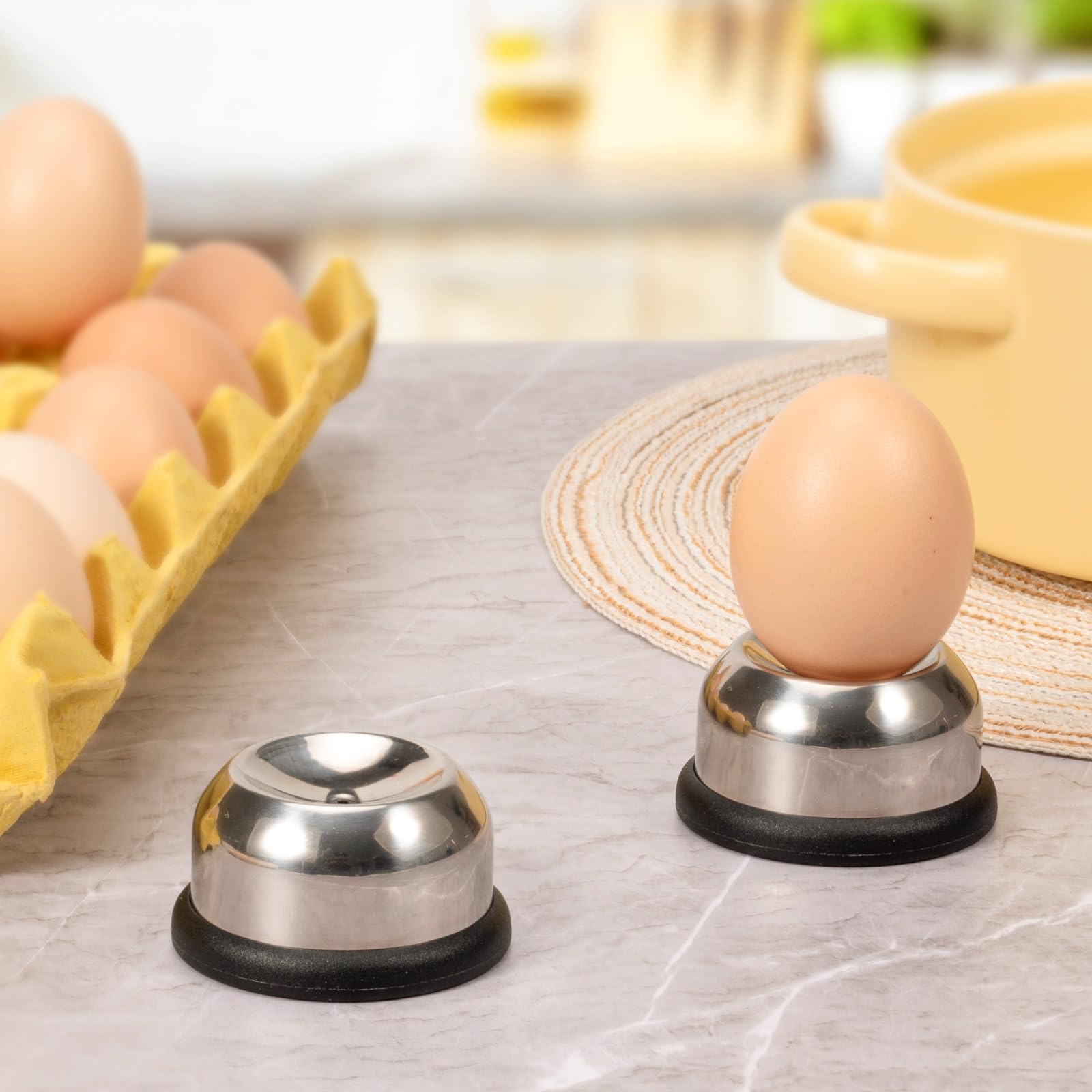 2 Fruste Per Uova Semiautomatiche In Acciaio Inox – Miscelatore A Pressione, Misure 30,5 Cm E 25,4 Cm - 4