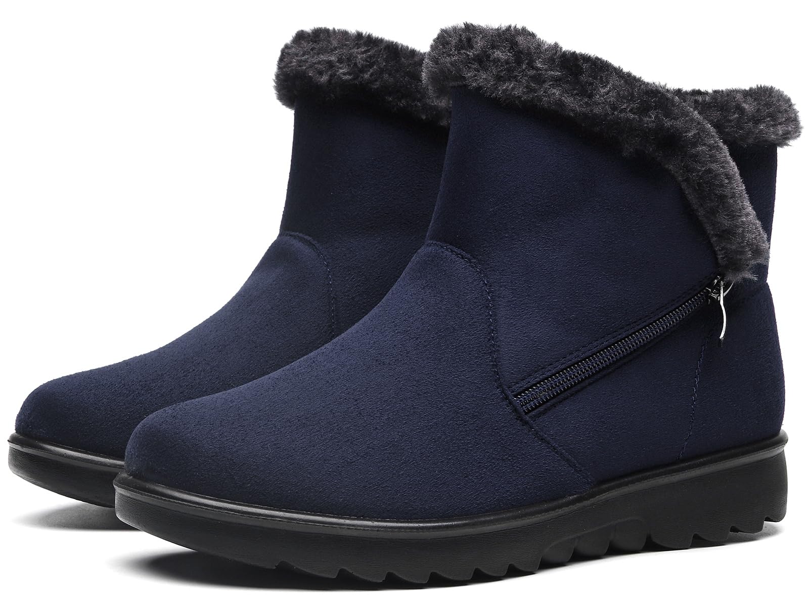 Vunavueya Stivali Donna Invernali Scarpe Stivaletti da Neve con Imbottitura Calda Stivali alla Caviglia Caldi Boots Scarpe 35-41.5