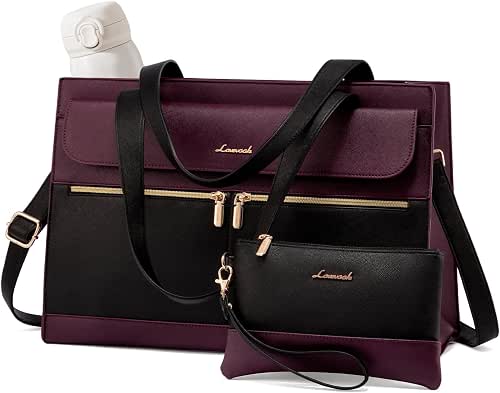 LOVEVOOK Laptop Bag for Women 15.6 Inch Tote Work Professional