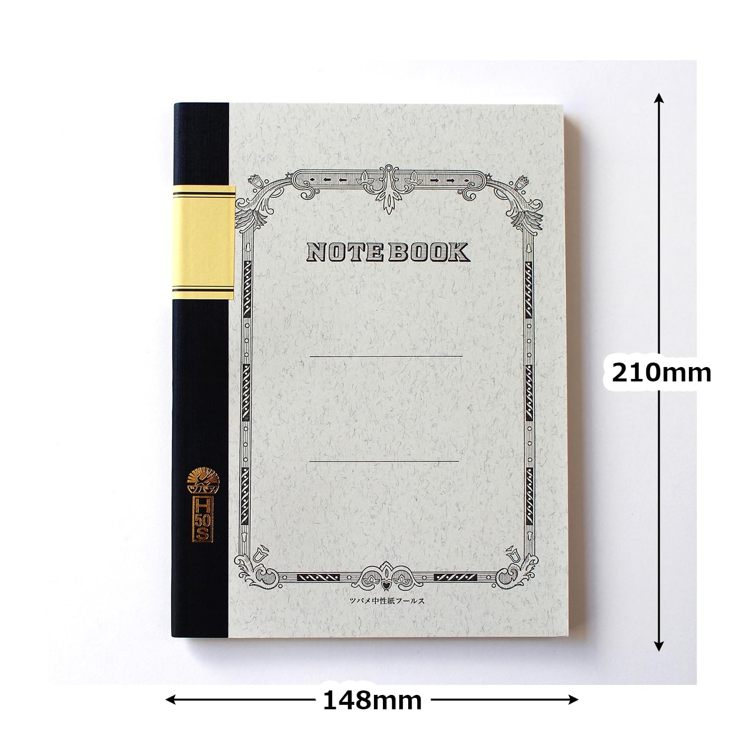 A5サイズ 黒いノート 100ページ ノートブック 黒 方眼 A5スリム / A6 – kuros.style