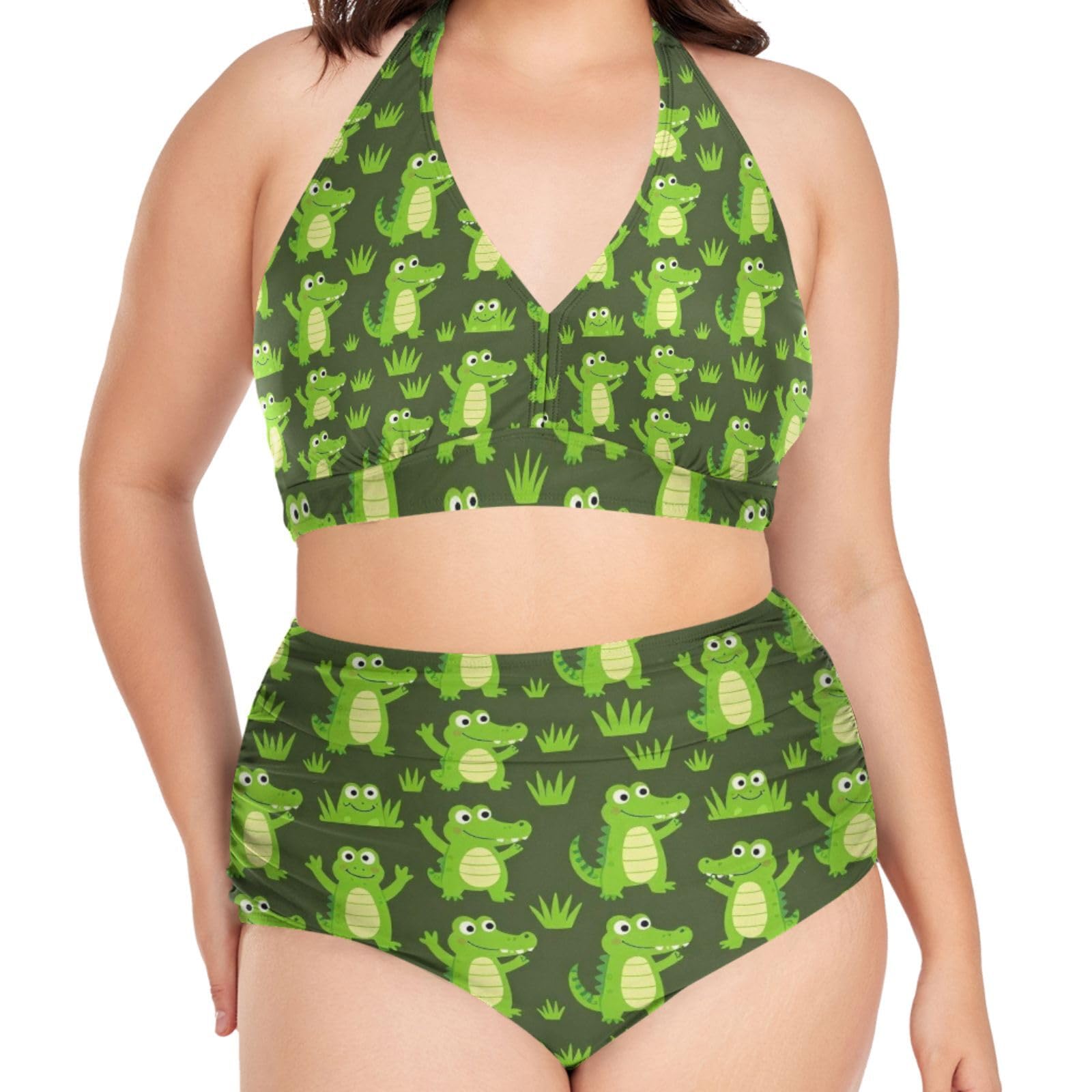 FRODOTGV Stroje kąpielowe damskie plus size L-4XL