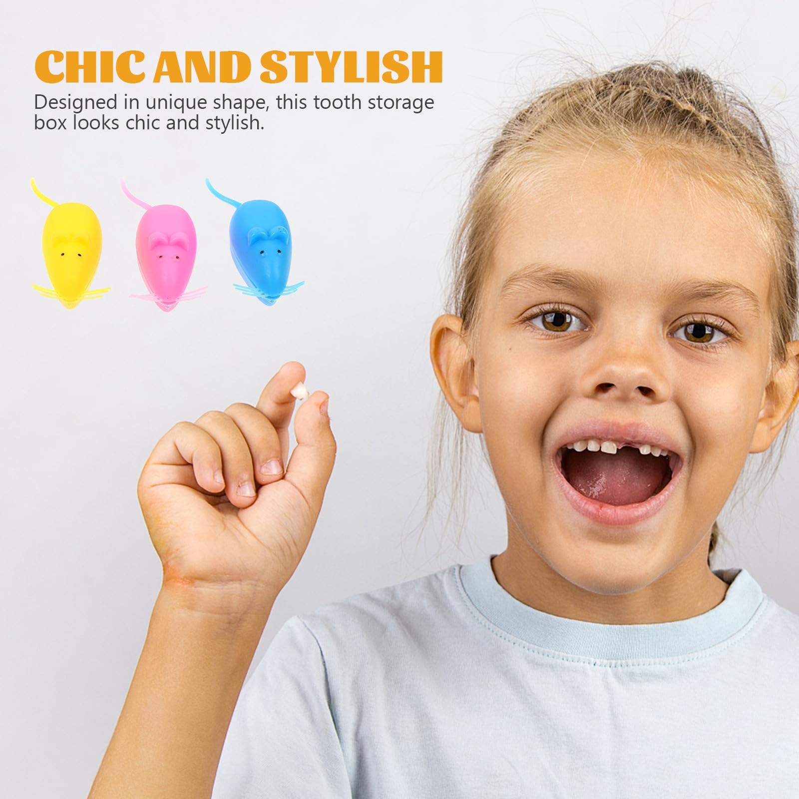 Scatola dei Ricordi per Denti da Latte, Scatolina Porta Dentini in Plastica, 100 Pezzi, Superficie Liscia, per Conservare i Ricordi dei Bambini Stile Casuale