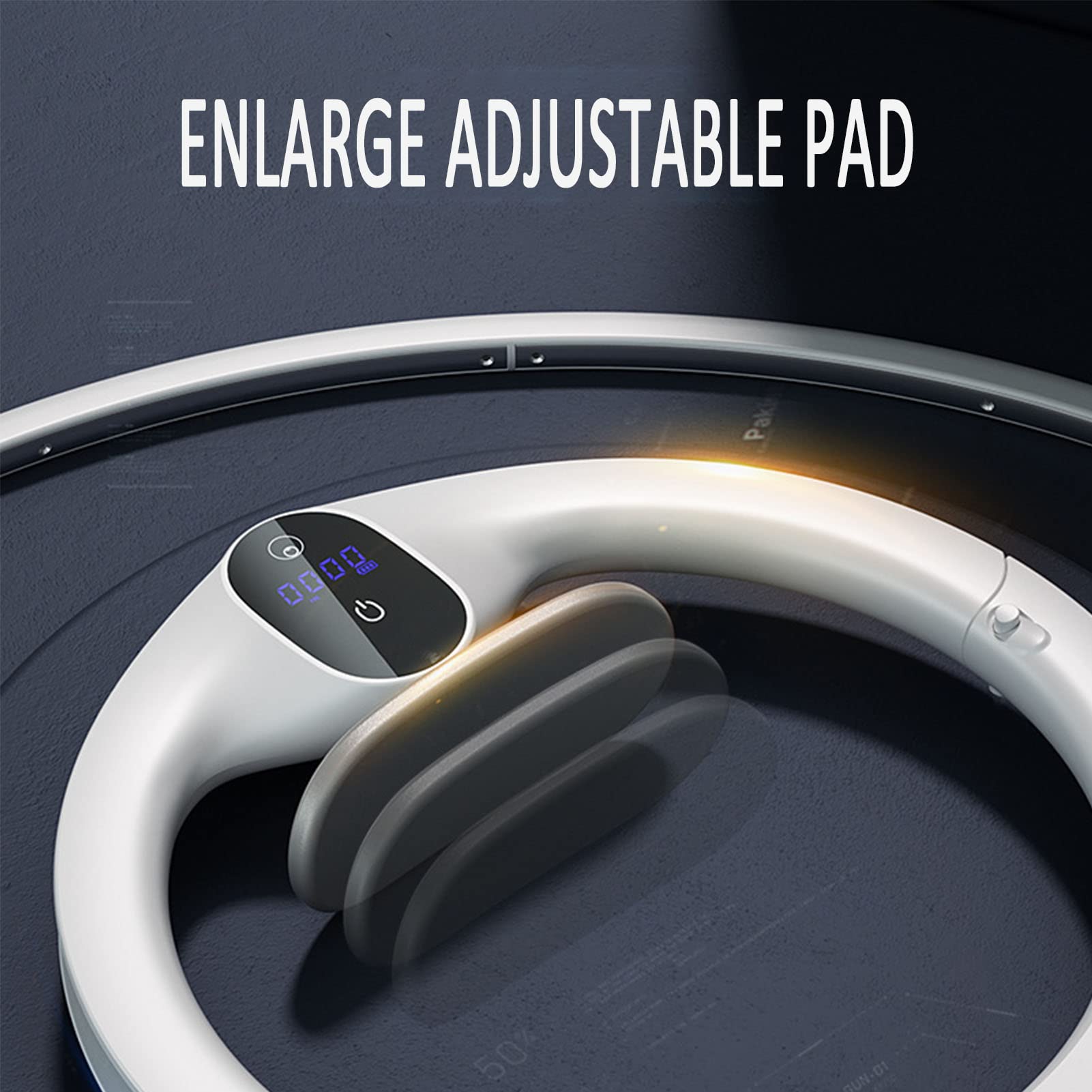 Smart Hula Hoop, Numerabile Non Fa Cadere Yoga Hula Hoop Ponderabile, Misura Regolabile, con Massaggio E Magneti, per Esercizi di Vita E Fianchi