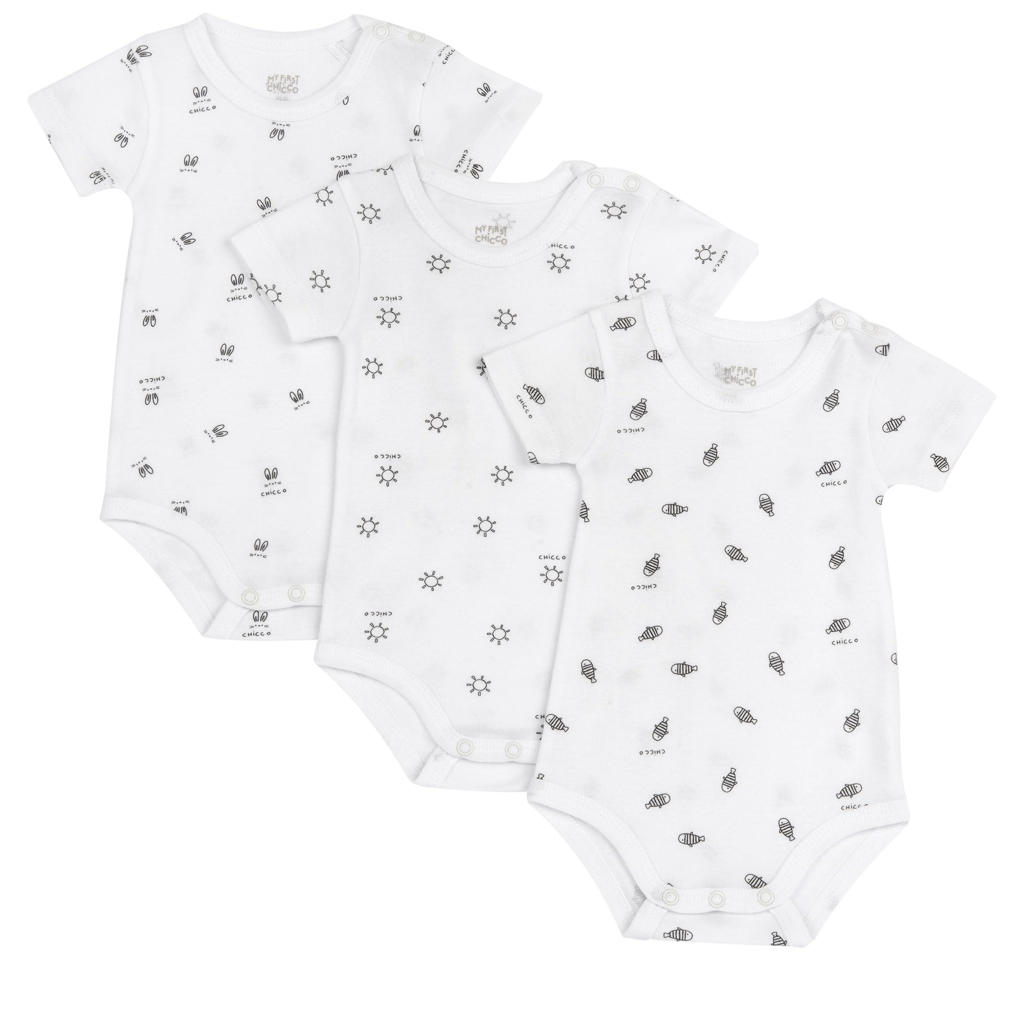 Chicco Trzy body, Kolor biały, 24 miesi?cy