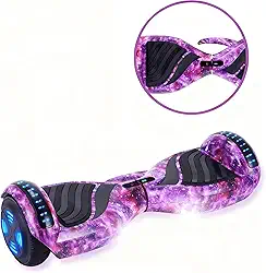 Hoverboard Baka Sport Skate Eletrico 6.5' Vel 12km/h com Bluetooth e Caixa de Som - Roxo Galáxia