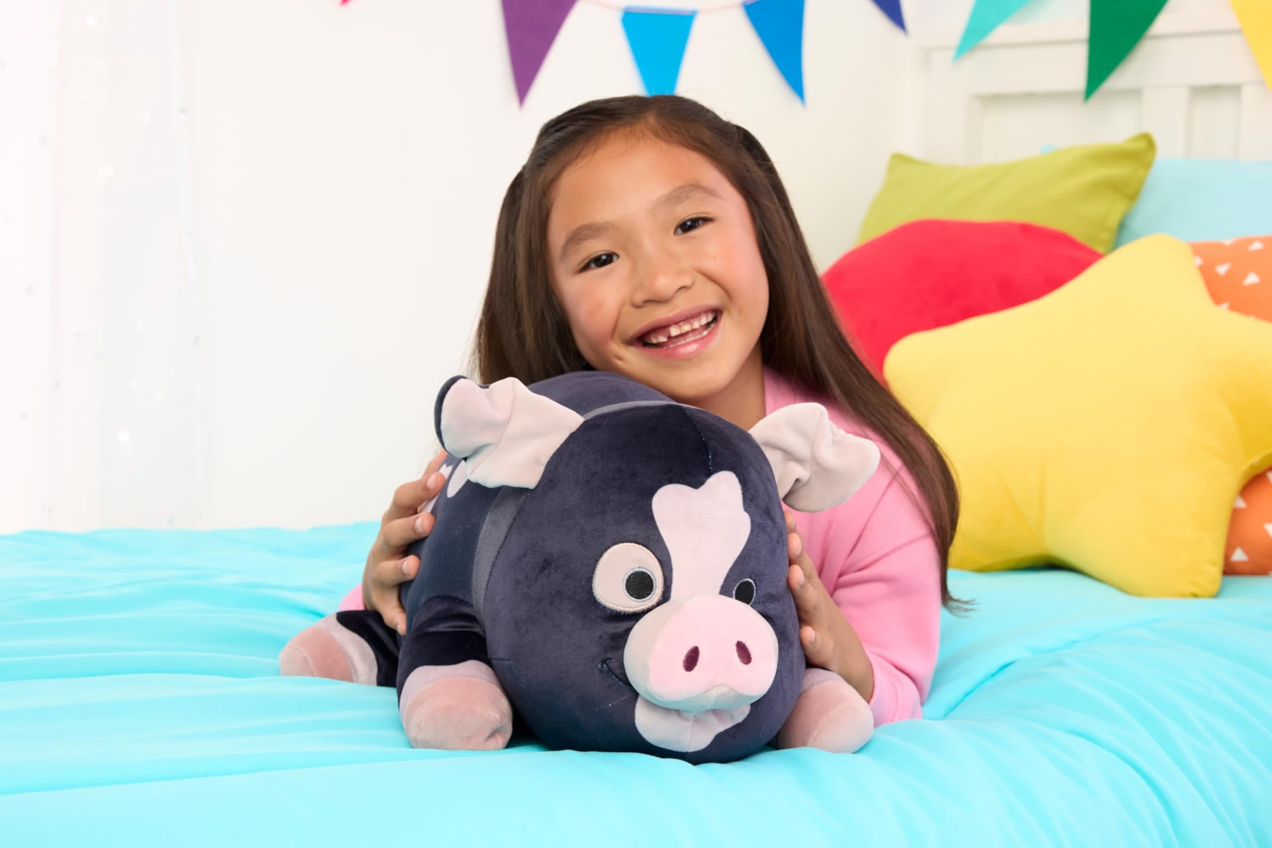 Mattel Disney Pixar Toy Story 5 Świnka Blaze Pluszak z funkcją, dźwięki aktywowane ryjkiem, przytulanka-maskotka, miękka pluszowa interaktywna zabawka dla dzieci 3+, JKM83 | Pysk aktywuje dźwięk, miękki w dotyku, wypchana lalka zwierzęca