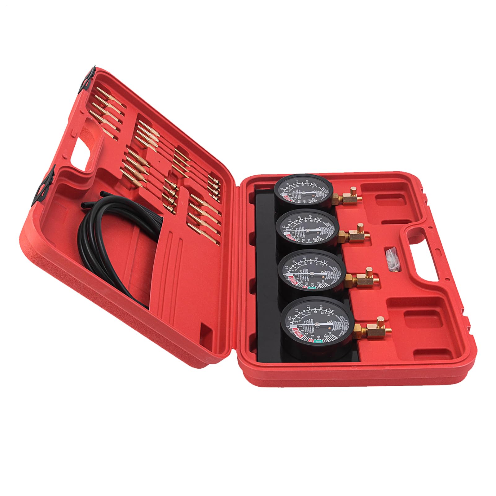 Manómetro de Vacío para Carburador Kit de Herramientas para Mantenimiento | Medidor de Equilibrado para Sincronización para Taller Garaje y en Carretera
