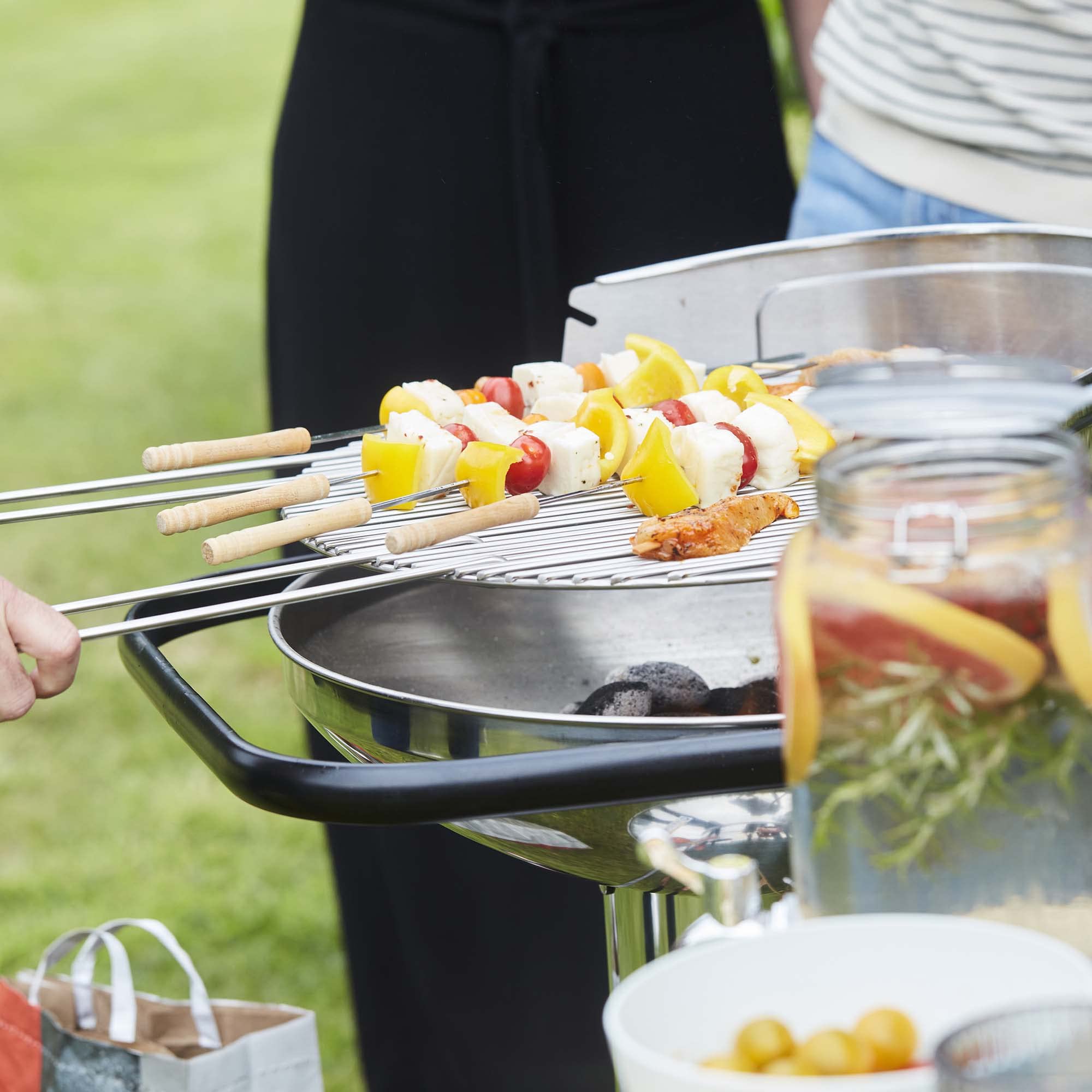 Barbecook Grille de Barbecue Ronde 50cm, Grill pour Barbecue au Charbon Major et Loewy 50, Accessoire Barbecue