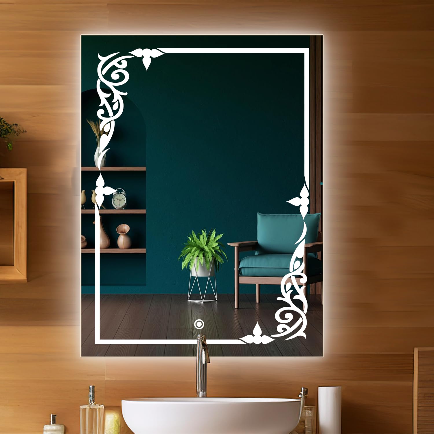 LED mirror for contemporary bathroom interiors