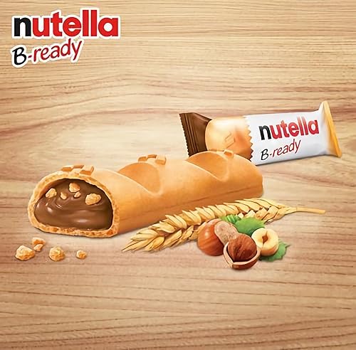 Miniatura 4 de Ferrero: "Nutella B-ready " una oblea crujiente de pan en forma de mini baguette rellena con una cremosa Nutella 15 piezas 10.13 oz (286g) [