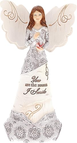 Vista 29 de Pavilion Gift Company Elements Daughter - Figura de ángel guardián, 6 pulgadas, color rojo