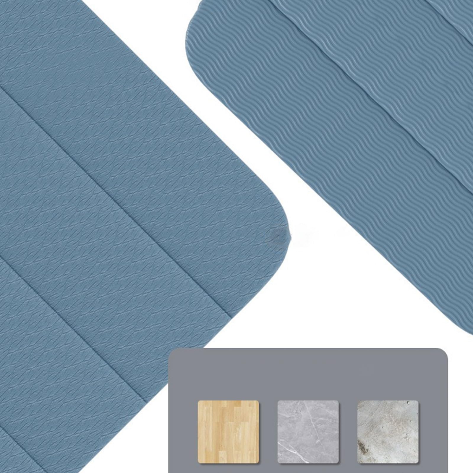 Doblable PortáTil Esterilla de Yoga Suave Antideslizante Ligera Esterilla Deporte Almohadilla Multifuncional RelajacióN Fitness Esterilla Entrenamiento para Viajes MeditacióN