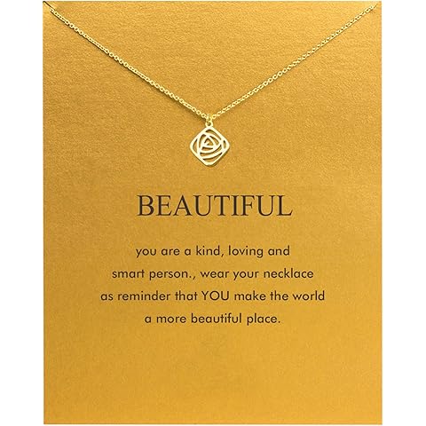 Baydurcan Friendship Anchor Compass Necklace Good Luck Elephant Pendant Chain Necklace with Message Card Gift Card